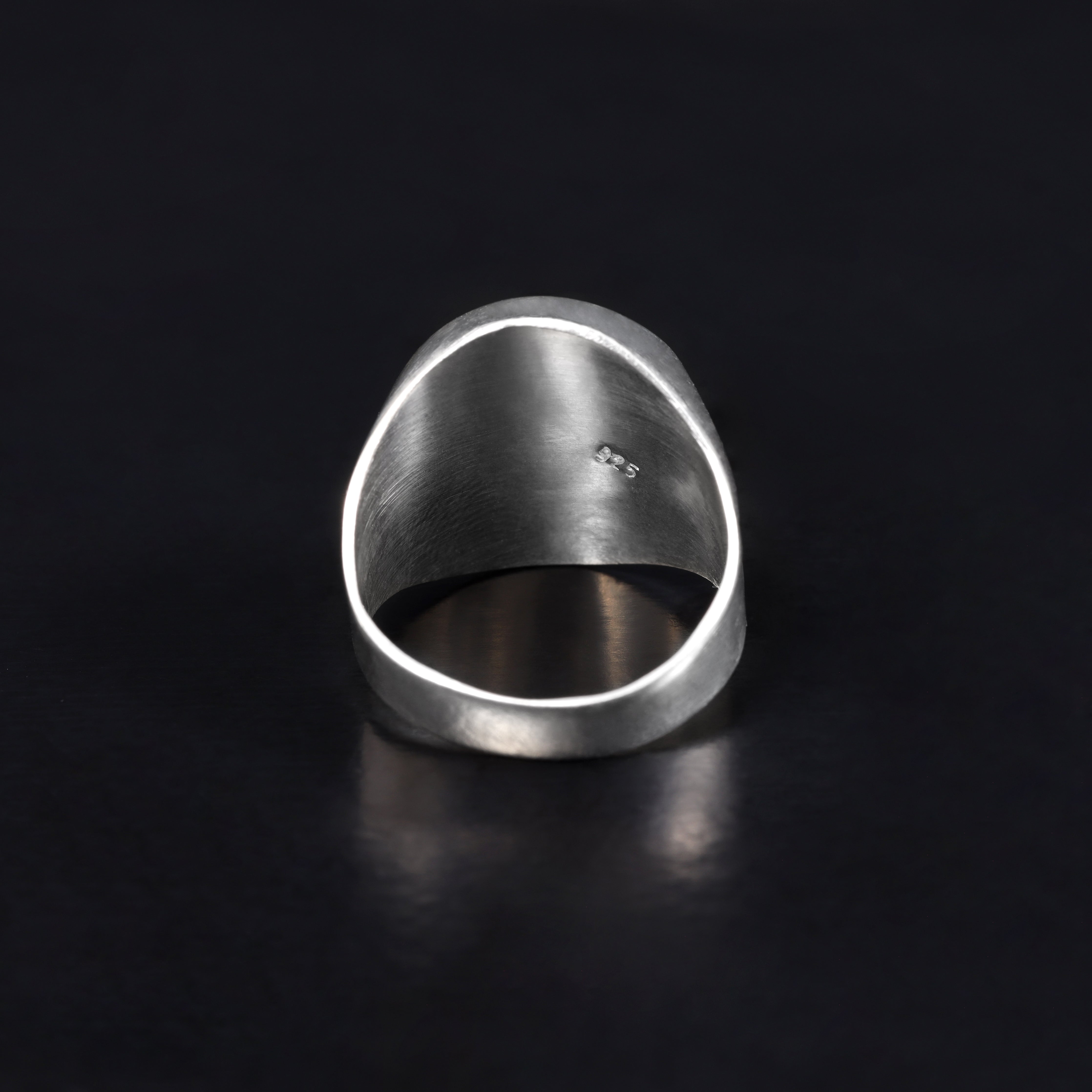 Siegelring Silberring aus 925 Sterlingsilber Größe 7-11 - Taipan Schmuck