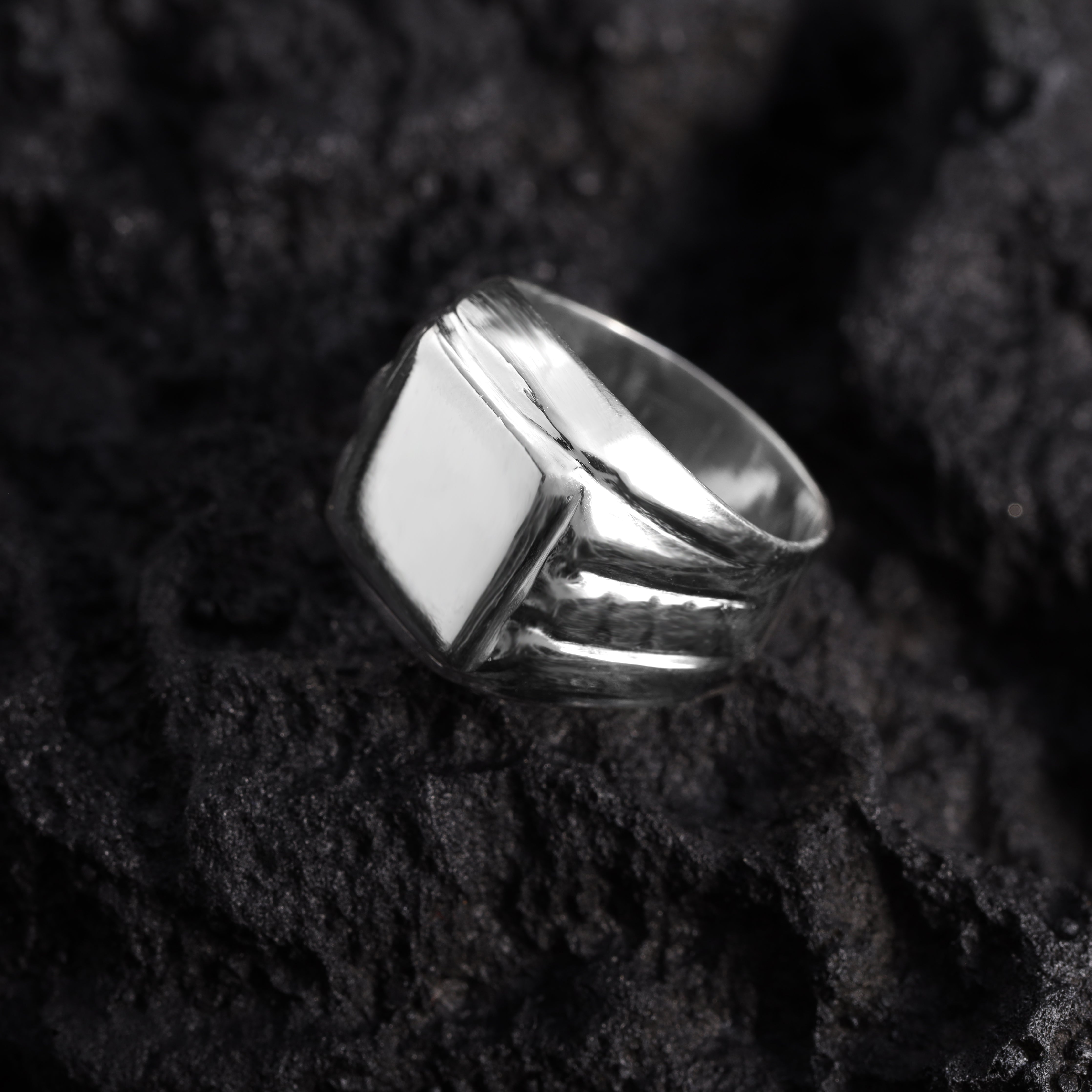 Siegelring Silberring aus 925 Sterlingsilber Größe 7-9 - Taipan Schmuck