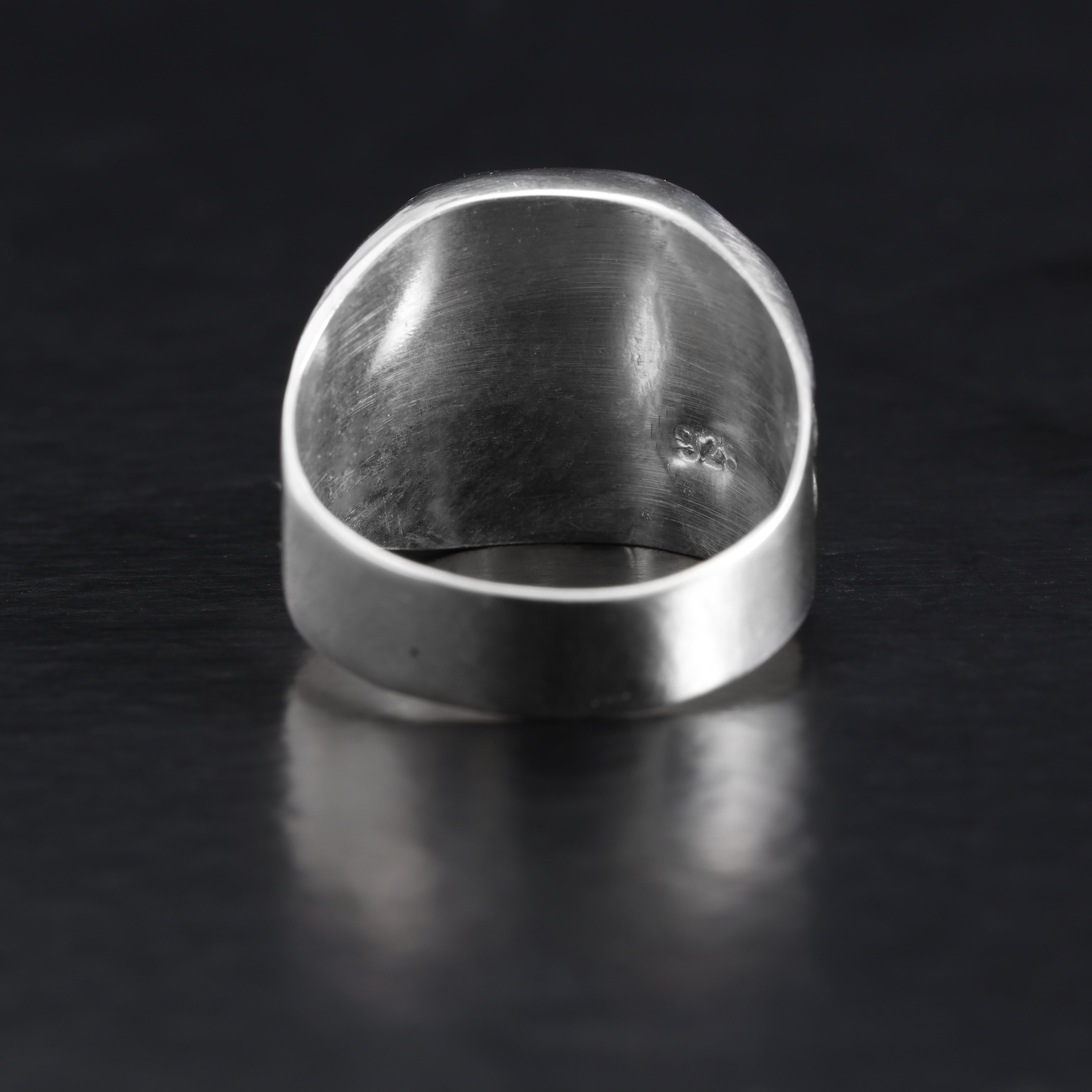 Siegelring Silberring aus 925 Sterlingsilber size 6/7/8/9/10 - Taipan Schmuck