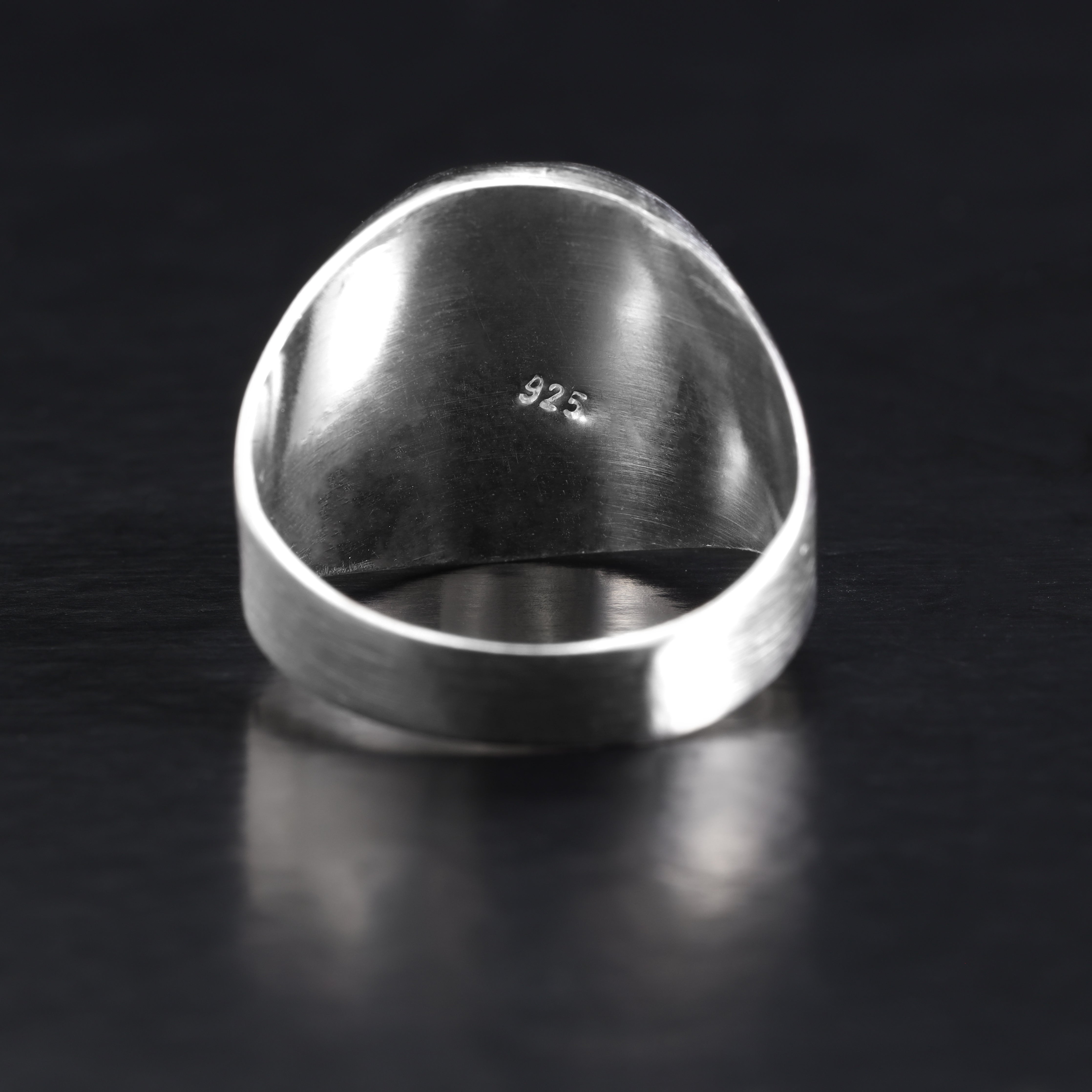 Siegelring Silberring aus 925 Sterlingsilber Größe 6-11 - Taipan Schmuck