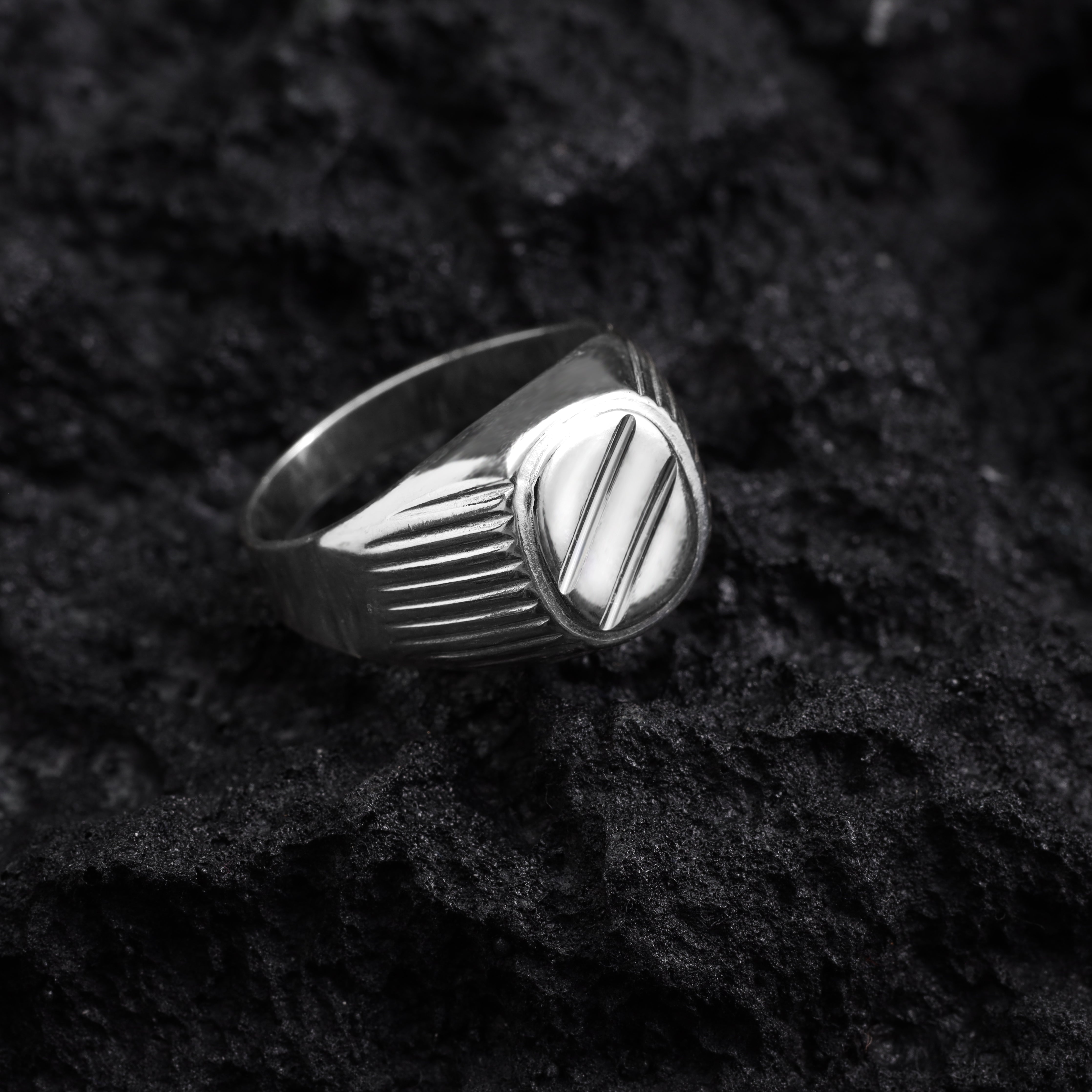 Siegelring Silberring aus 925 Sterlingsilber Größe 7-9 - Taipan Schmuck