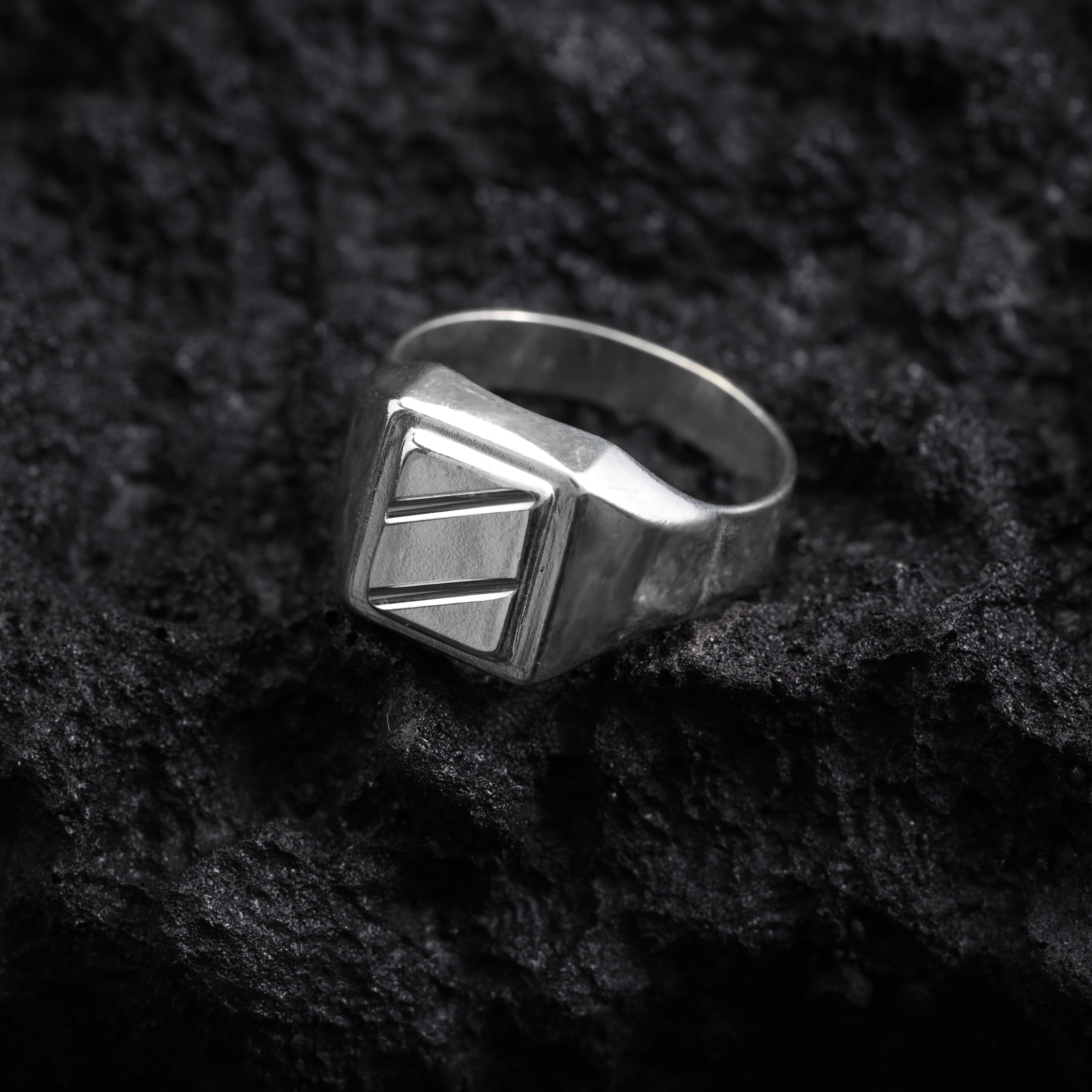 Siegelring Silberring aus 925 Sterlingsilber Größe 7-10 - Taipan Schmuck