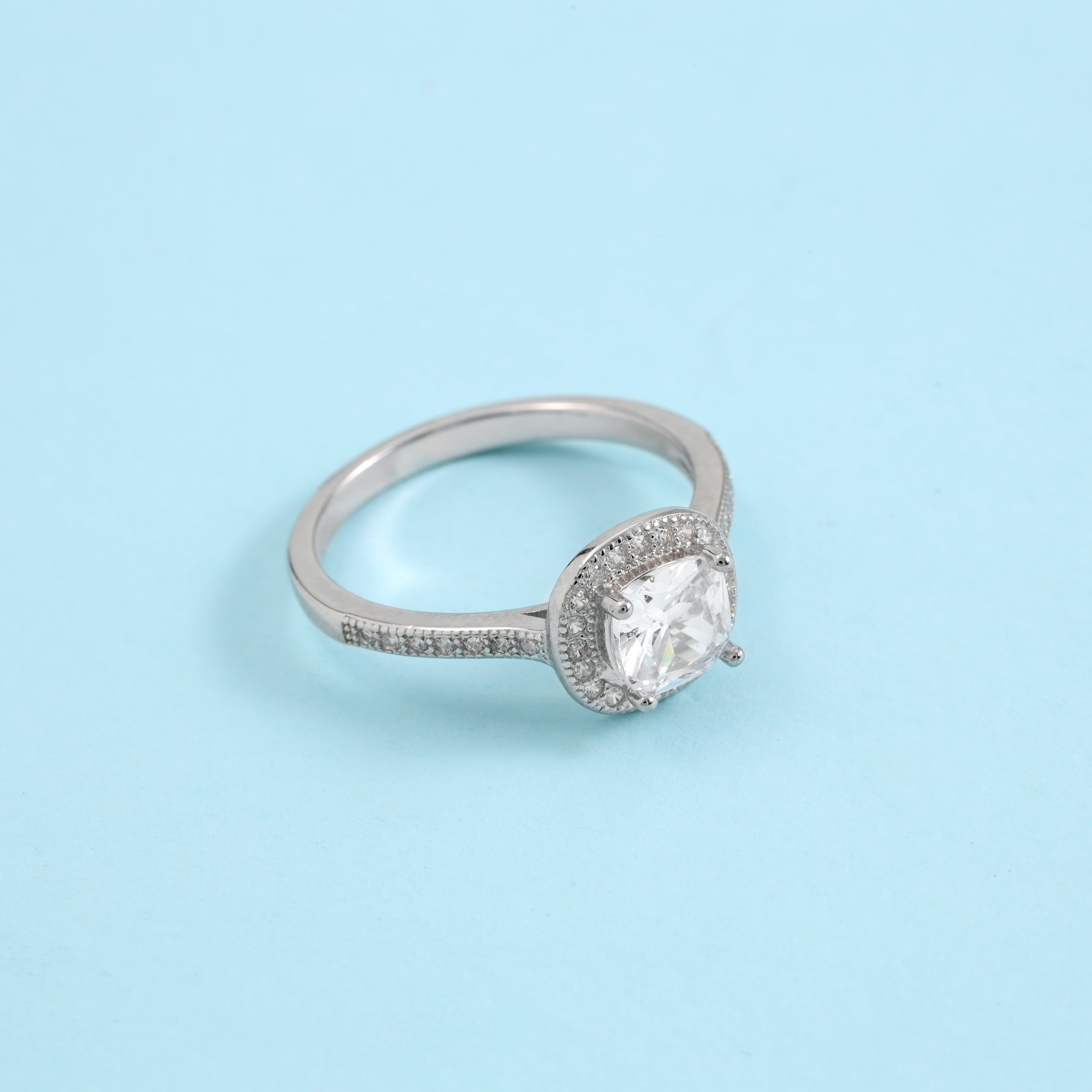 Damen Silberring Zirkonia Größe  6-8 aus 925 Sterlingsilber - Taipan Schmuck