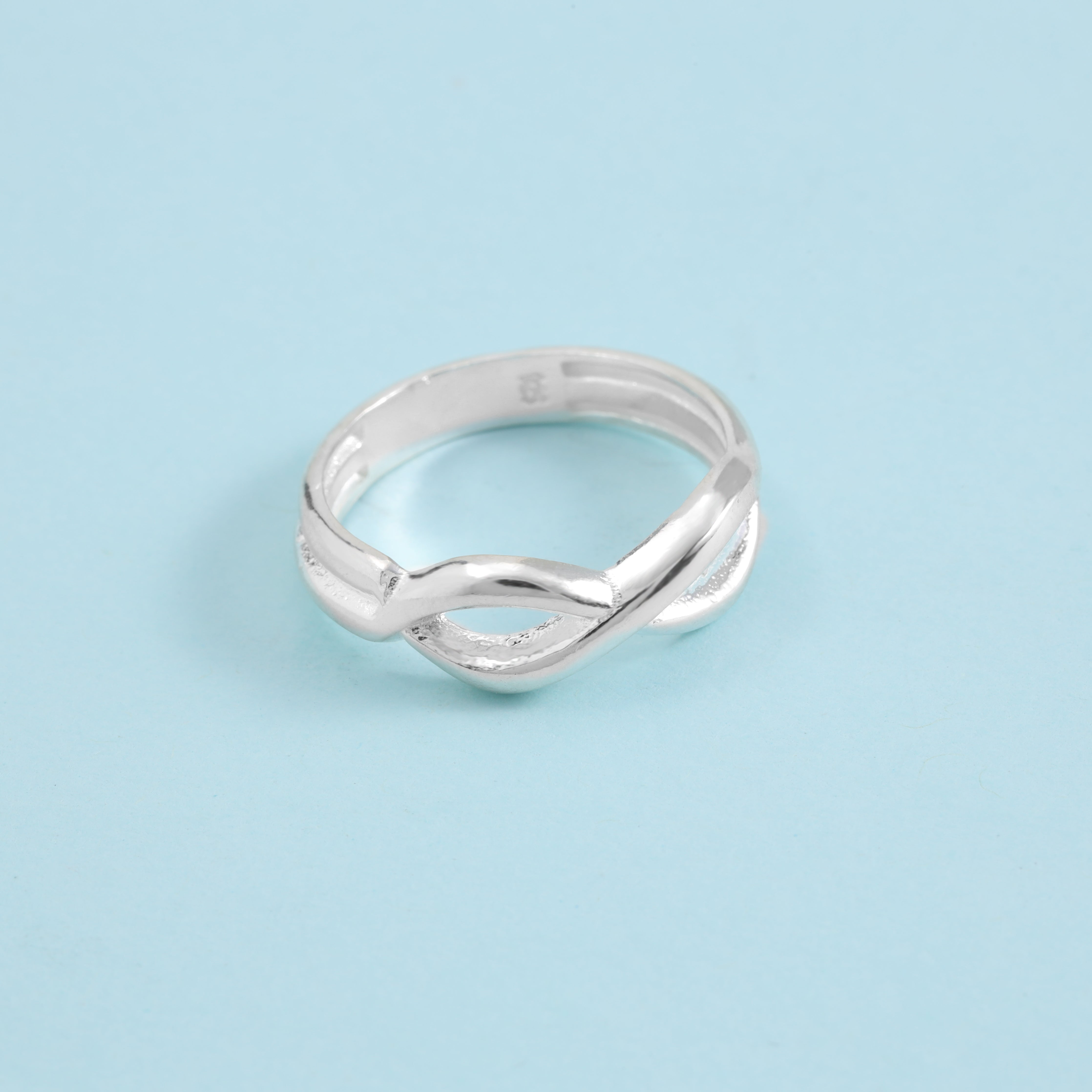 Damen Infinity Silberring Größe 6-9 aus 925 Sterlingsilber - Taipan Schmuck
