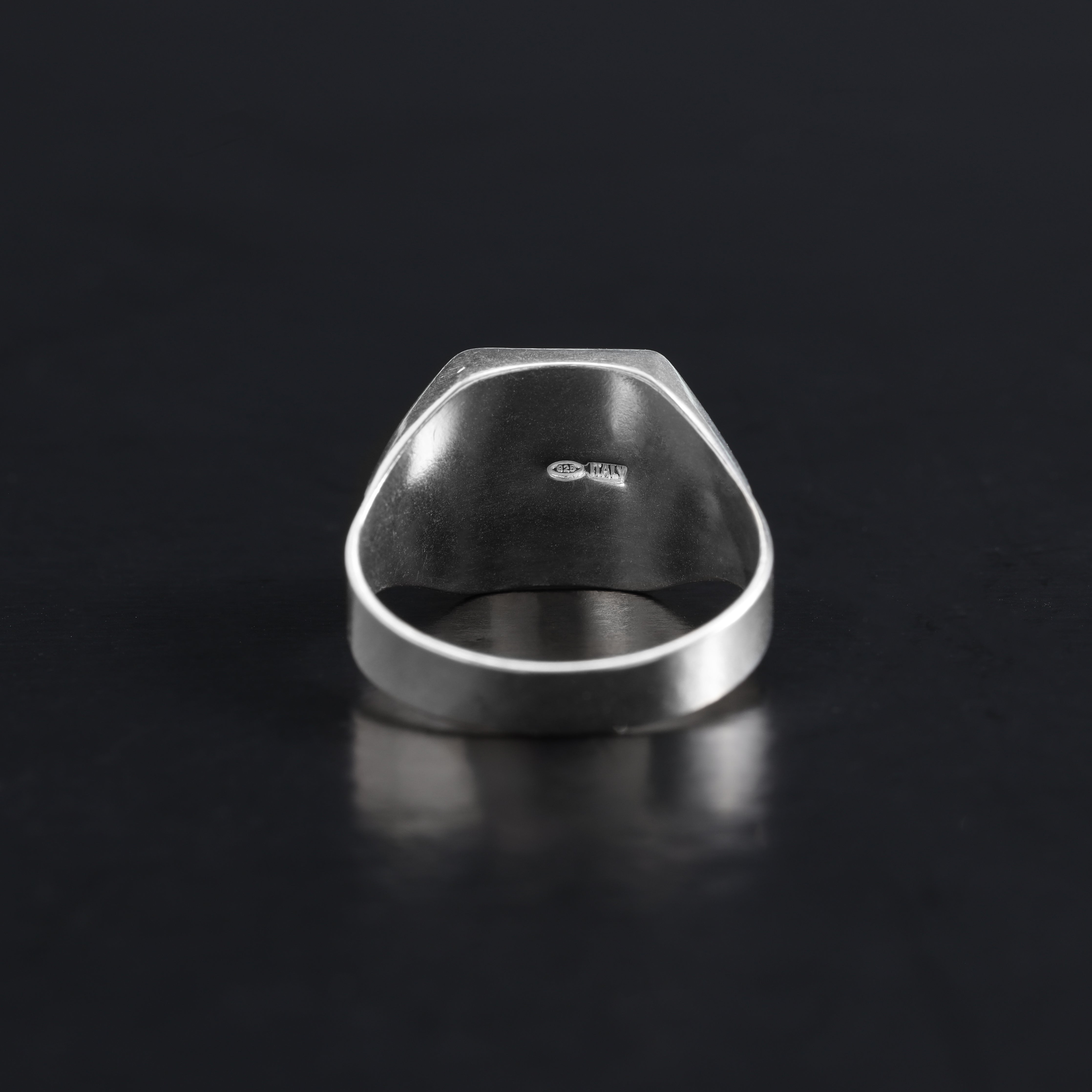 Siegelring Silberring aus 925 Sterlingsilber Größe 7-10 - Taipan Schmuck