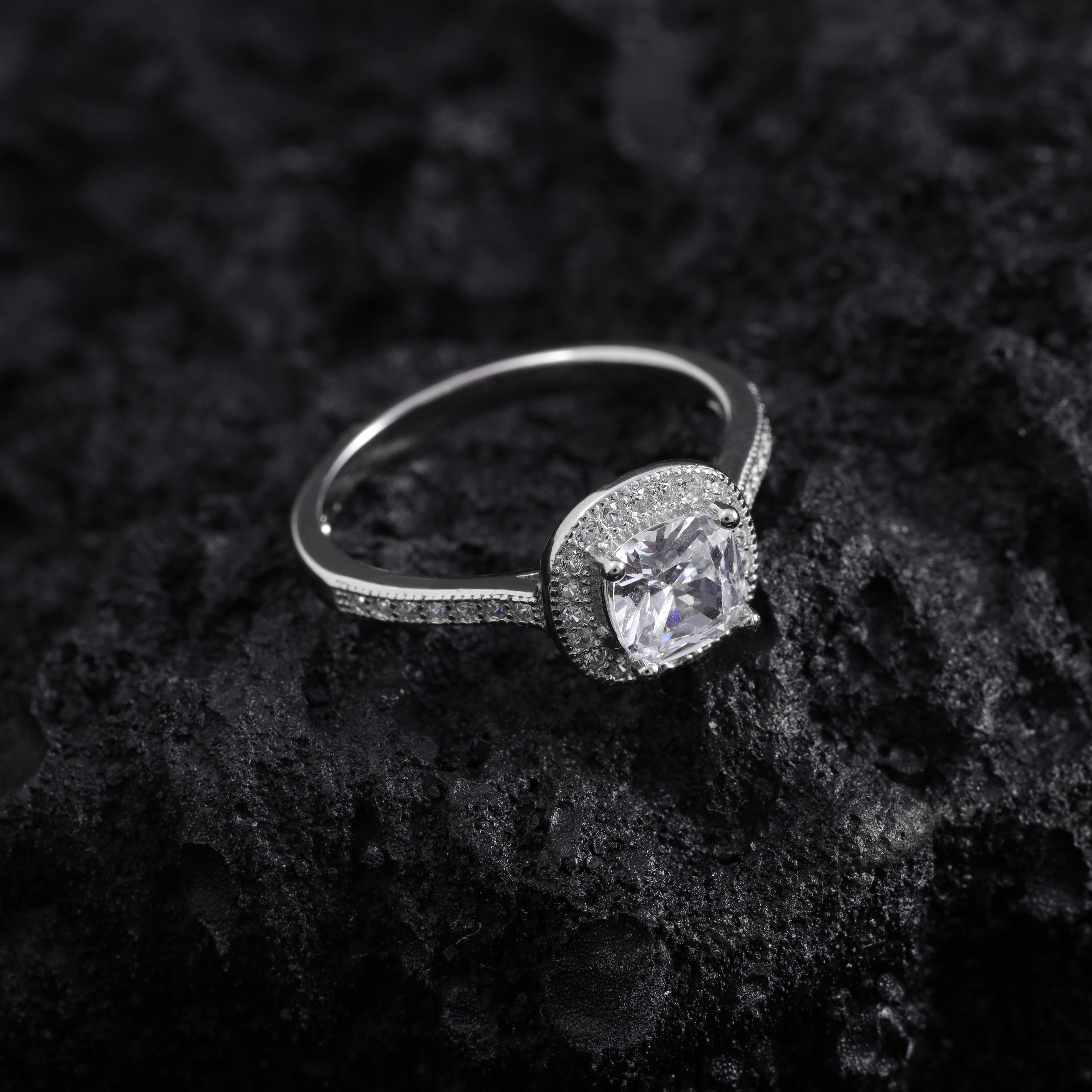 Damen Silberring Zirkonia Größe  6-8 aus 925 Sterlingsilber - Taipan Schmuck