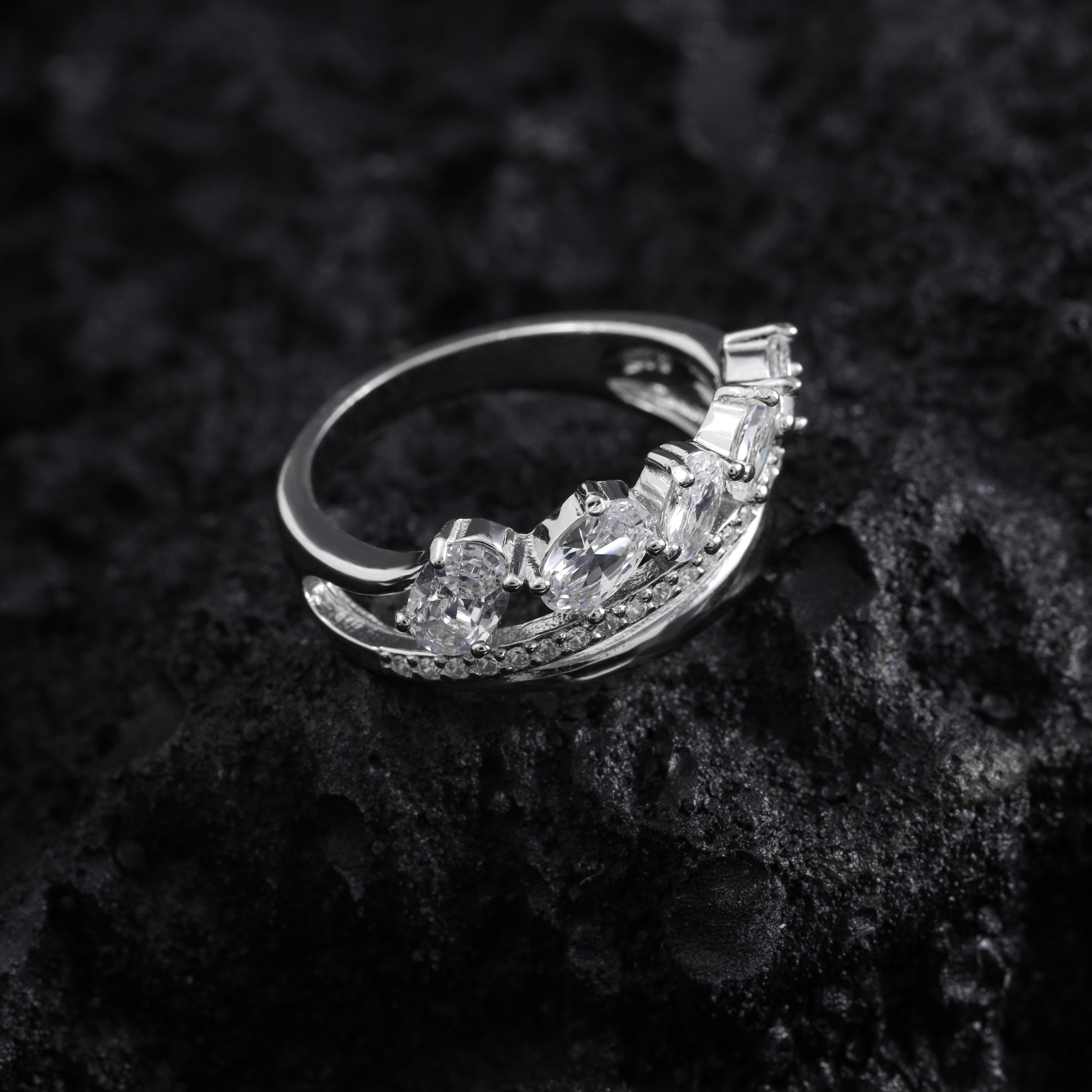 Damen Silberring Größe 6-9 aus 925 Sterlingsilber - Taipan Schmuck