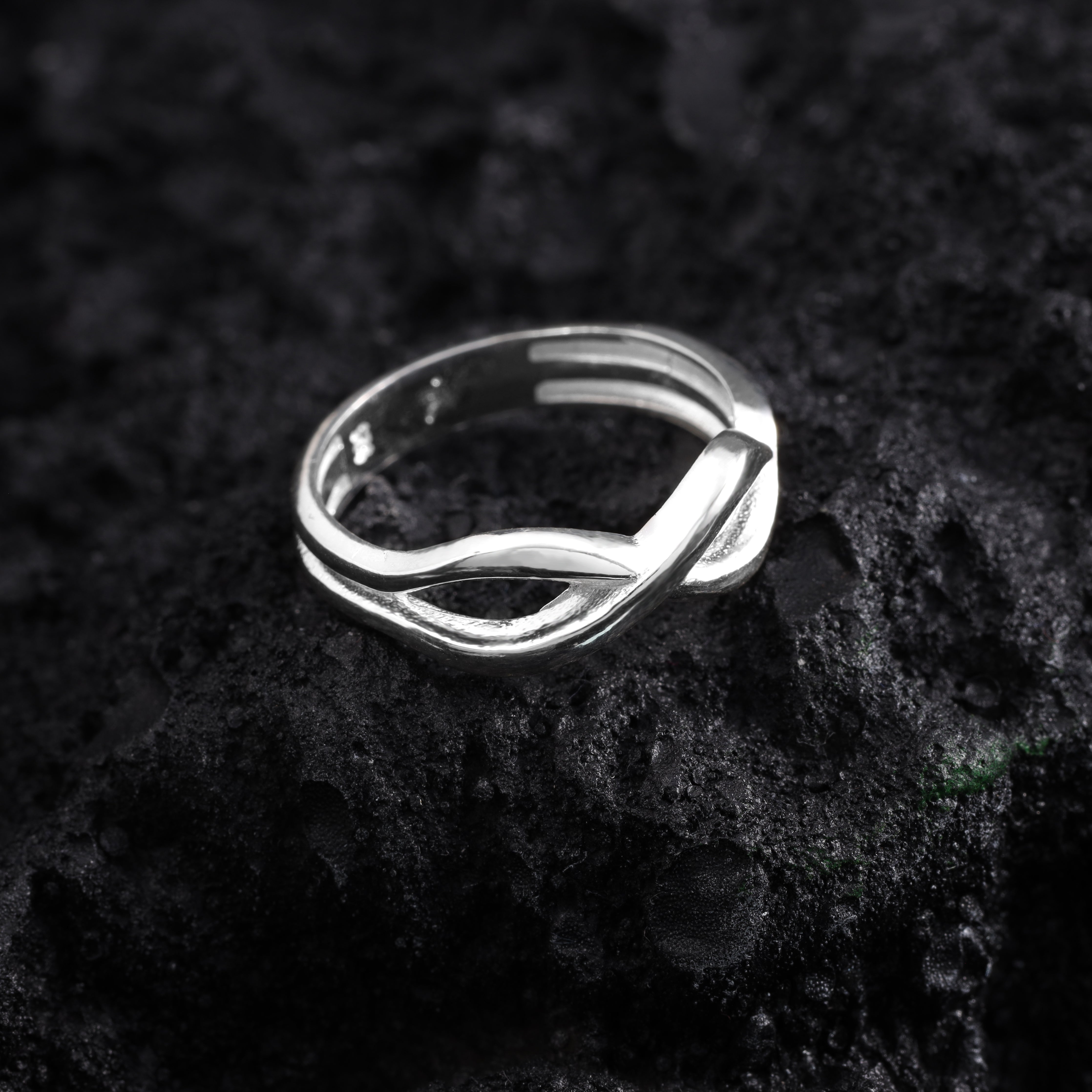 Damen Infinity Silberring Größe 6-9 aus 925 Sterlingsilber - Taipan Schmuck