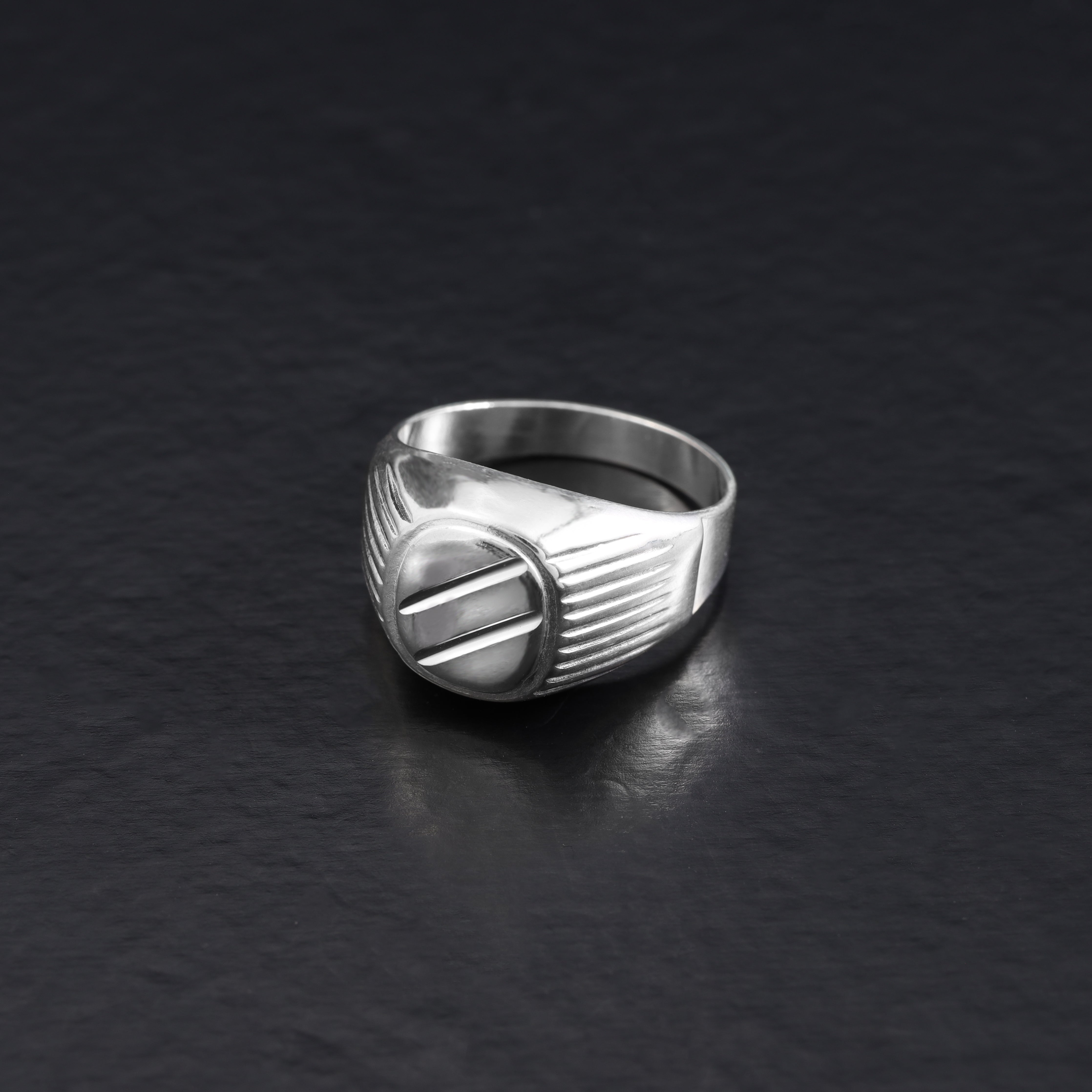 Siegelring Silberring aus 925 Sterlingsilber Größe 7-9 - Taipan Schmuck