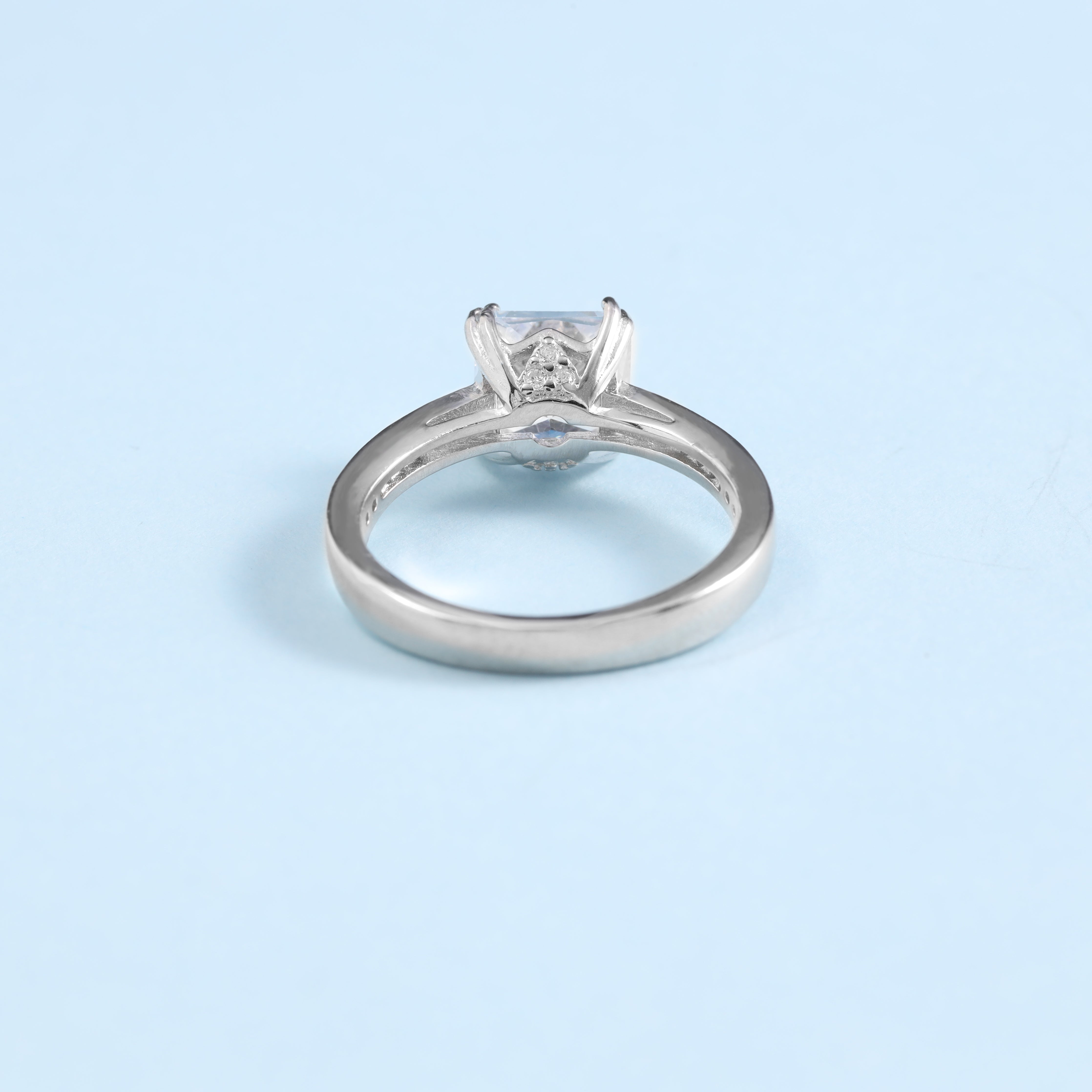 Damen Silberring Zirkonia Verlobungsring Antragsring Größe 5-9 aus 925 Sterlingsilber - Taipan Schmuck