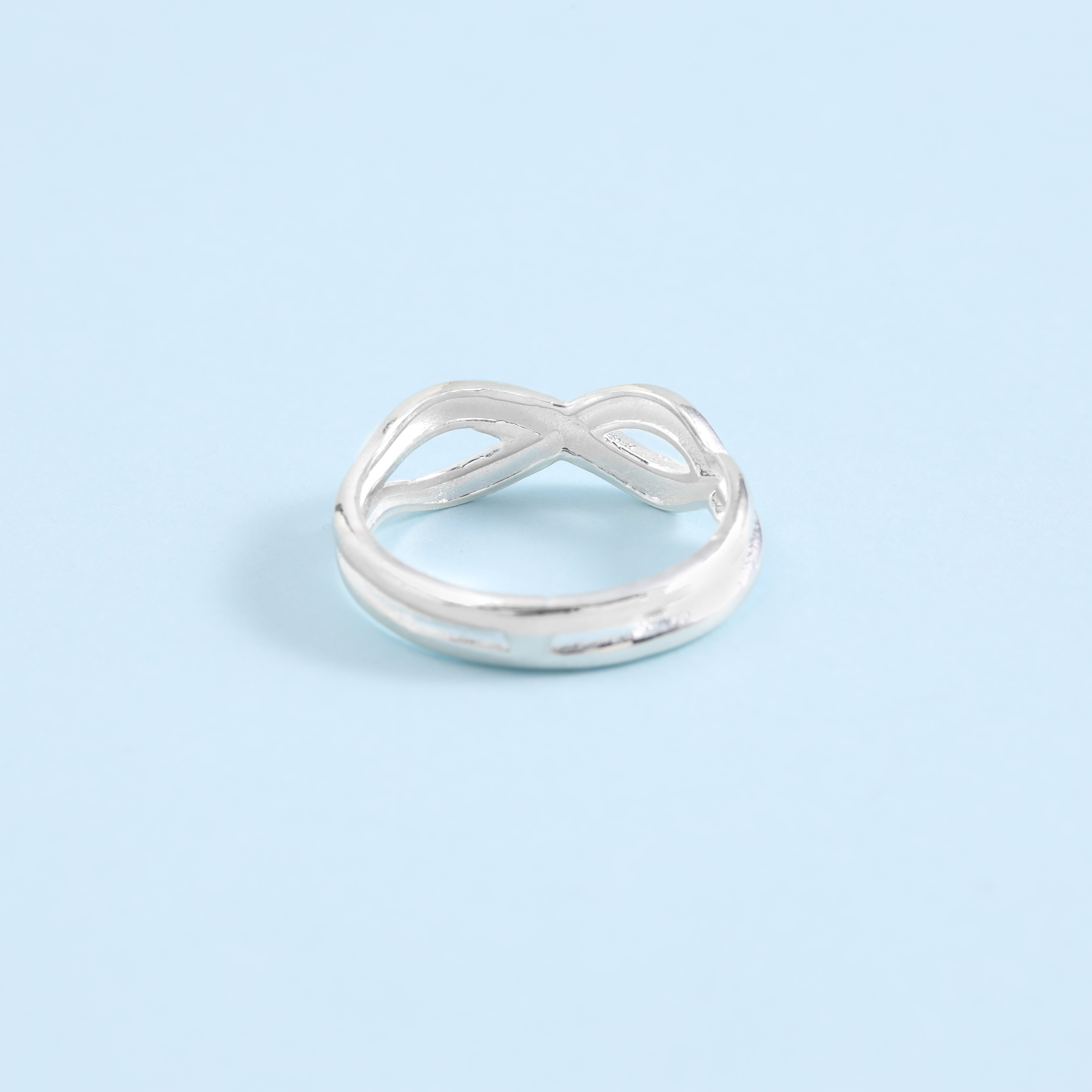 Damen Infinity Silberring Größe 6-9 aus 925 Sterlingsilber - Taipan Schmuck
