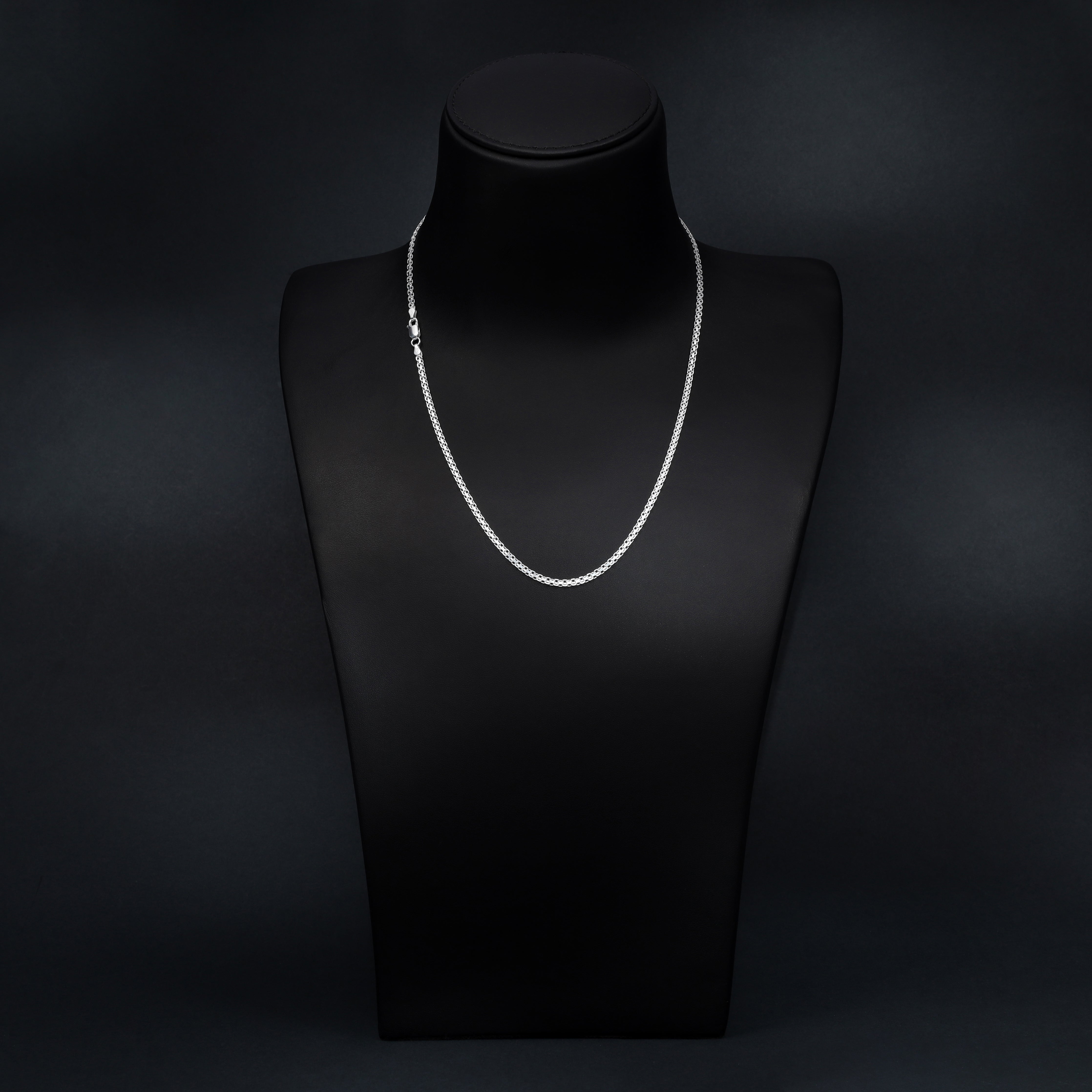 Bismarck Kette 3mm breit aus 925 Sterling Silber unisex - Taipan Schmuck