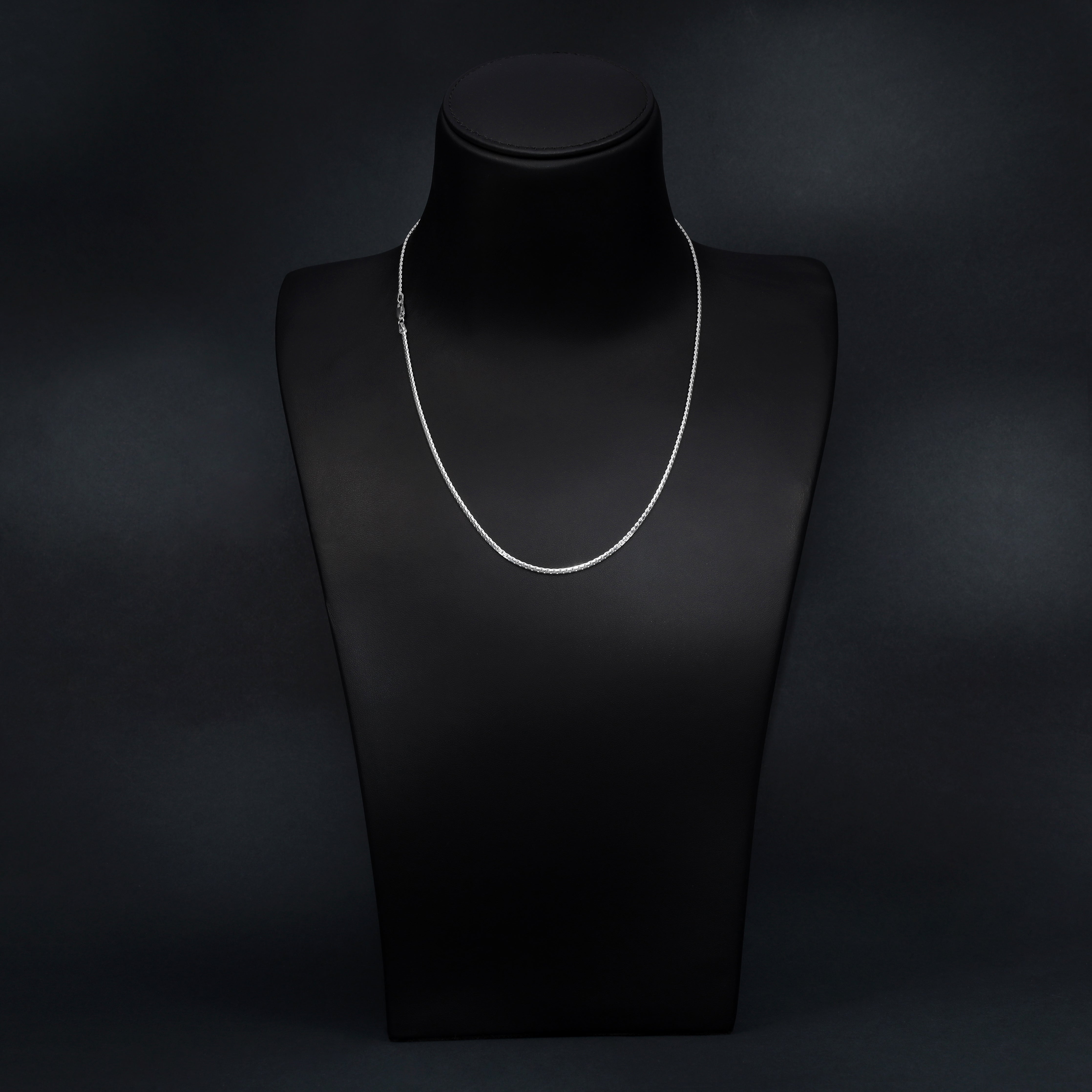 Box Chain Kette 2mm breit aus 925 Sterling Silber - Taipan Schmuck