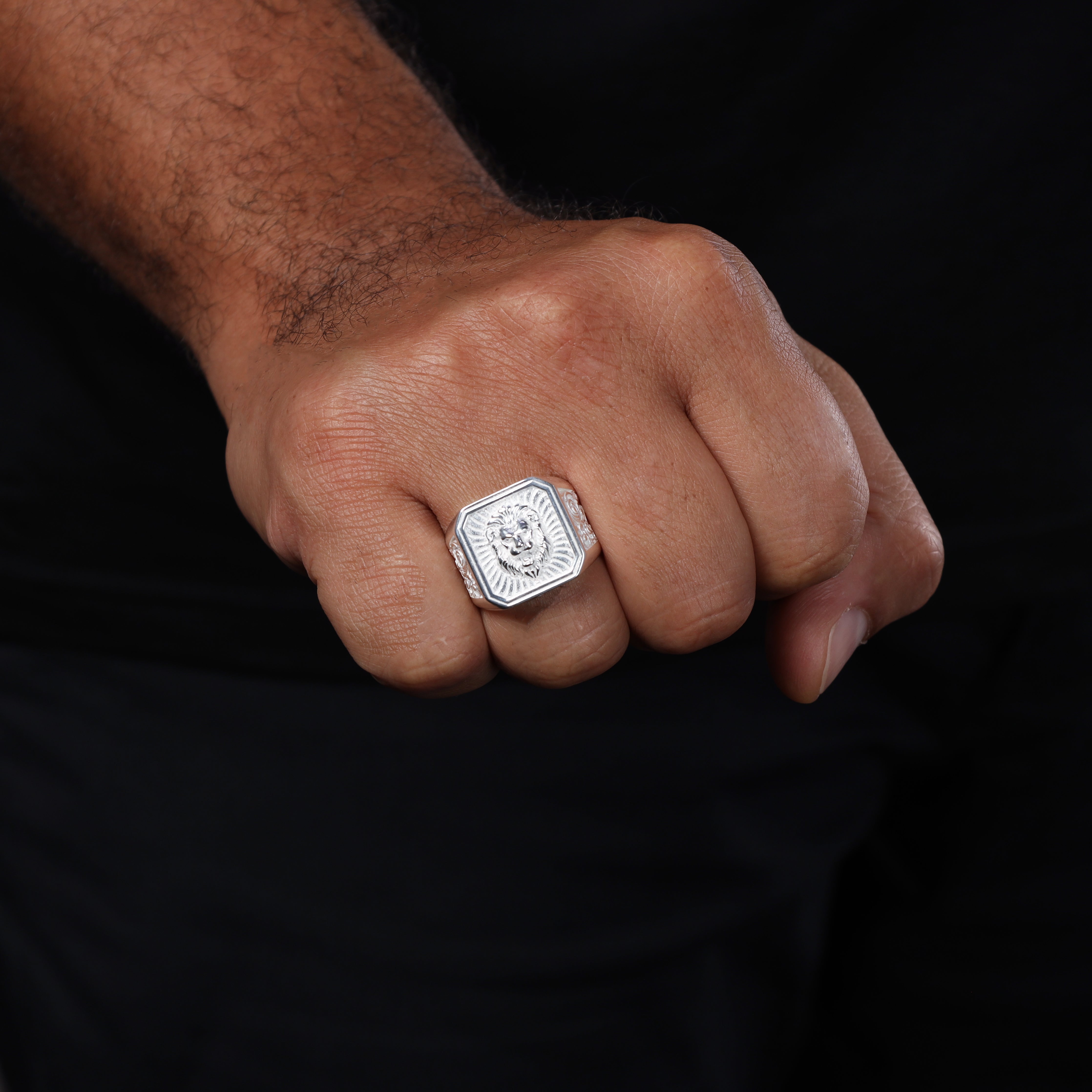 Löwe Silberring aus 925 Sterlingsilber Größe 8-12 "Oriental Dream" - Taipan Schmuck