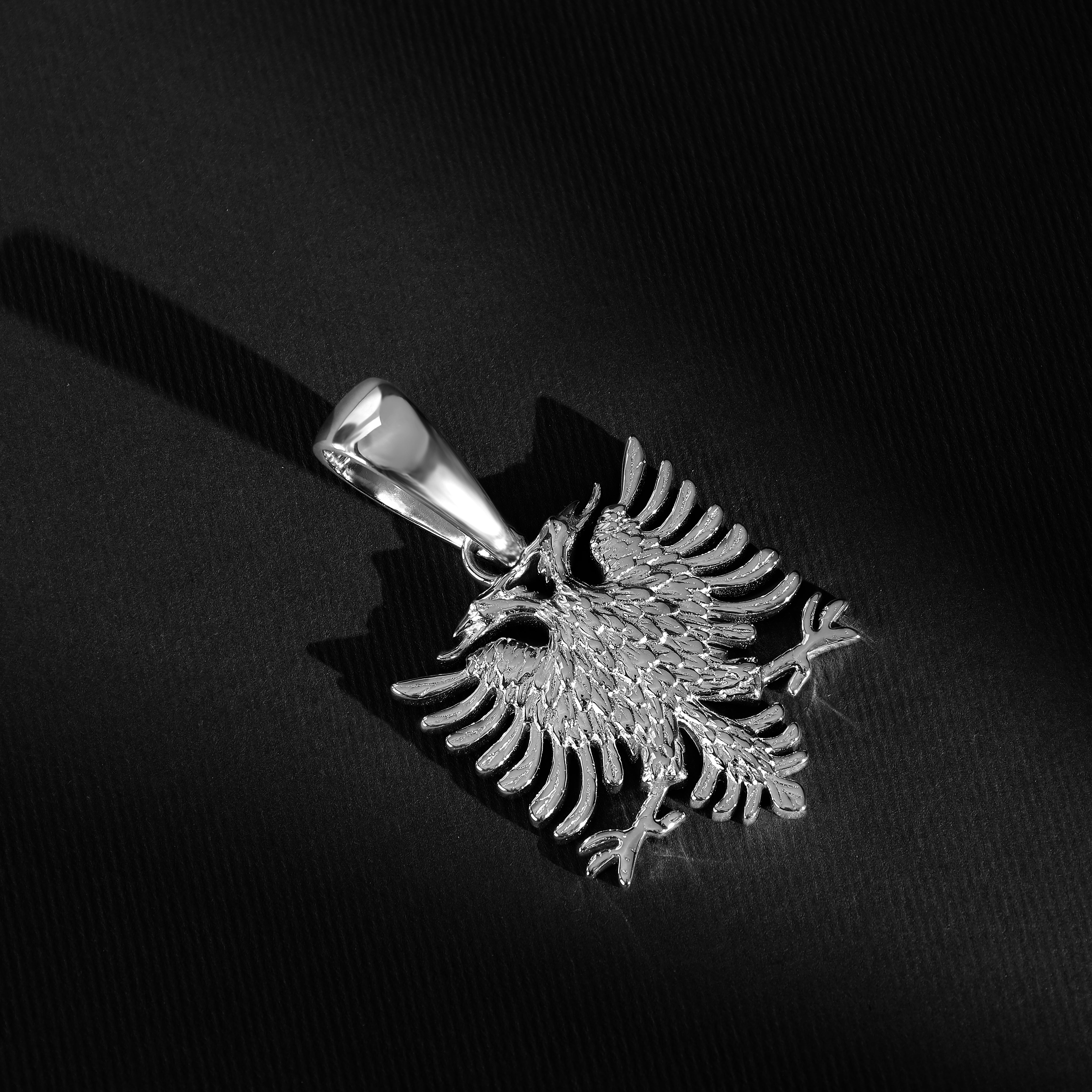 Albanischer Adler Albanian Eagle Flagge Shqiptar Anhänger aus Edelstahl - Taipan Schmuck