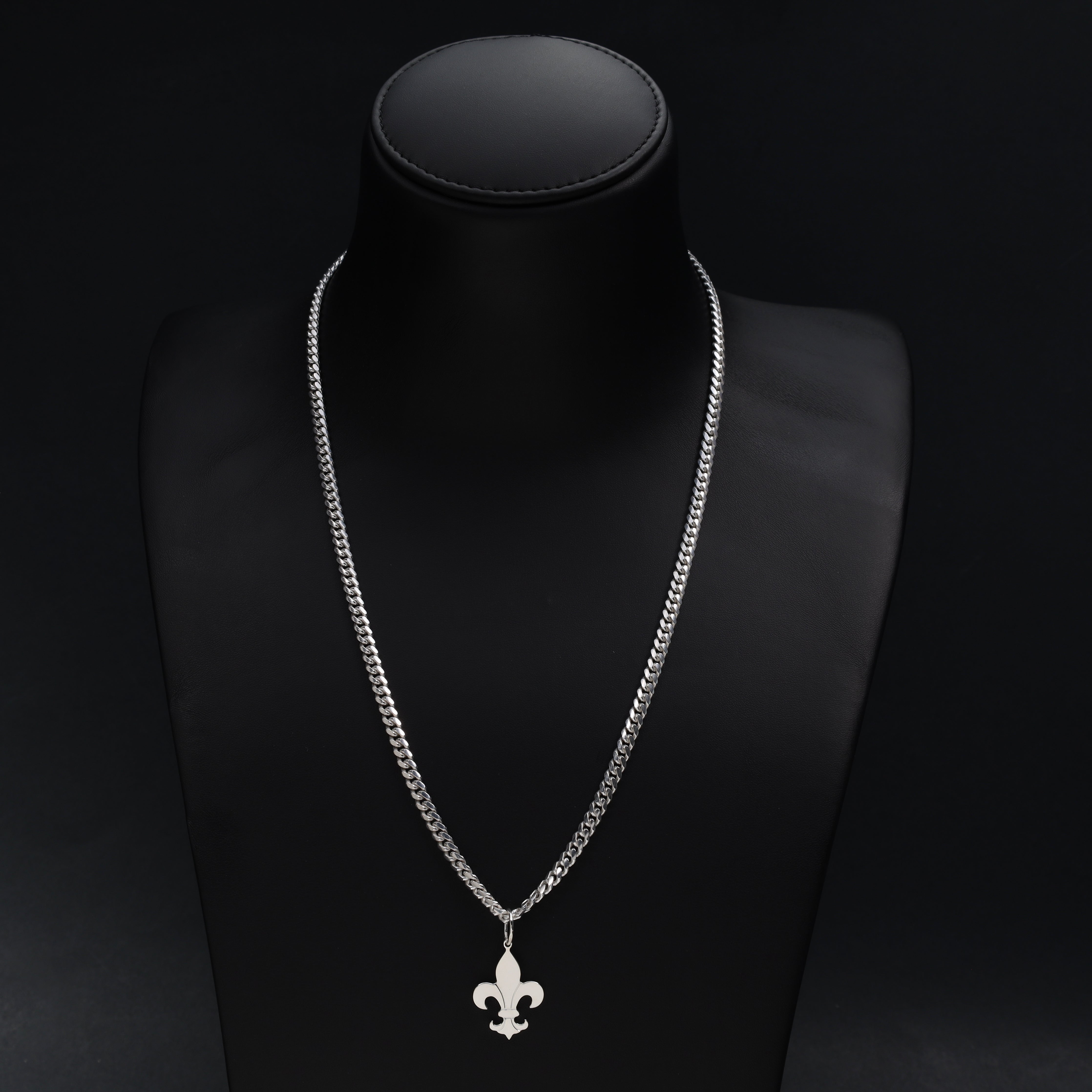 Set 9 - Miami Cuban Link 5mm + Anhänger aus 925 Silber - Taipan Schmuck