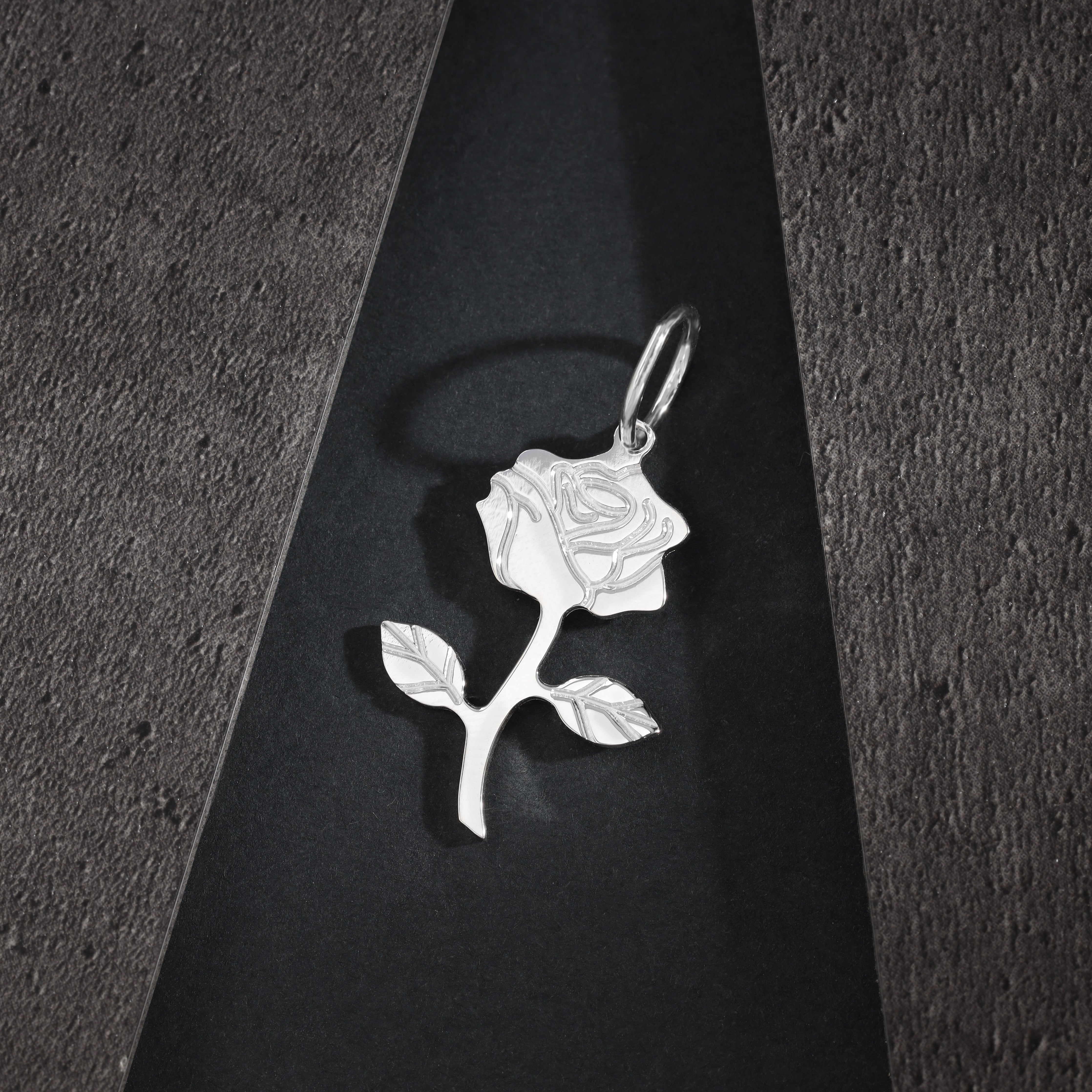 Verschiedene Anhänger aus 925 Sterlingsilber Rose / Lilie / Betende Hände / Feder / Palme - Taipan Schmuck