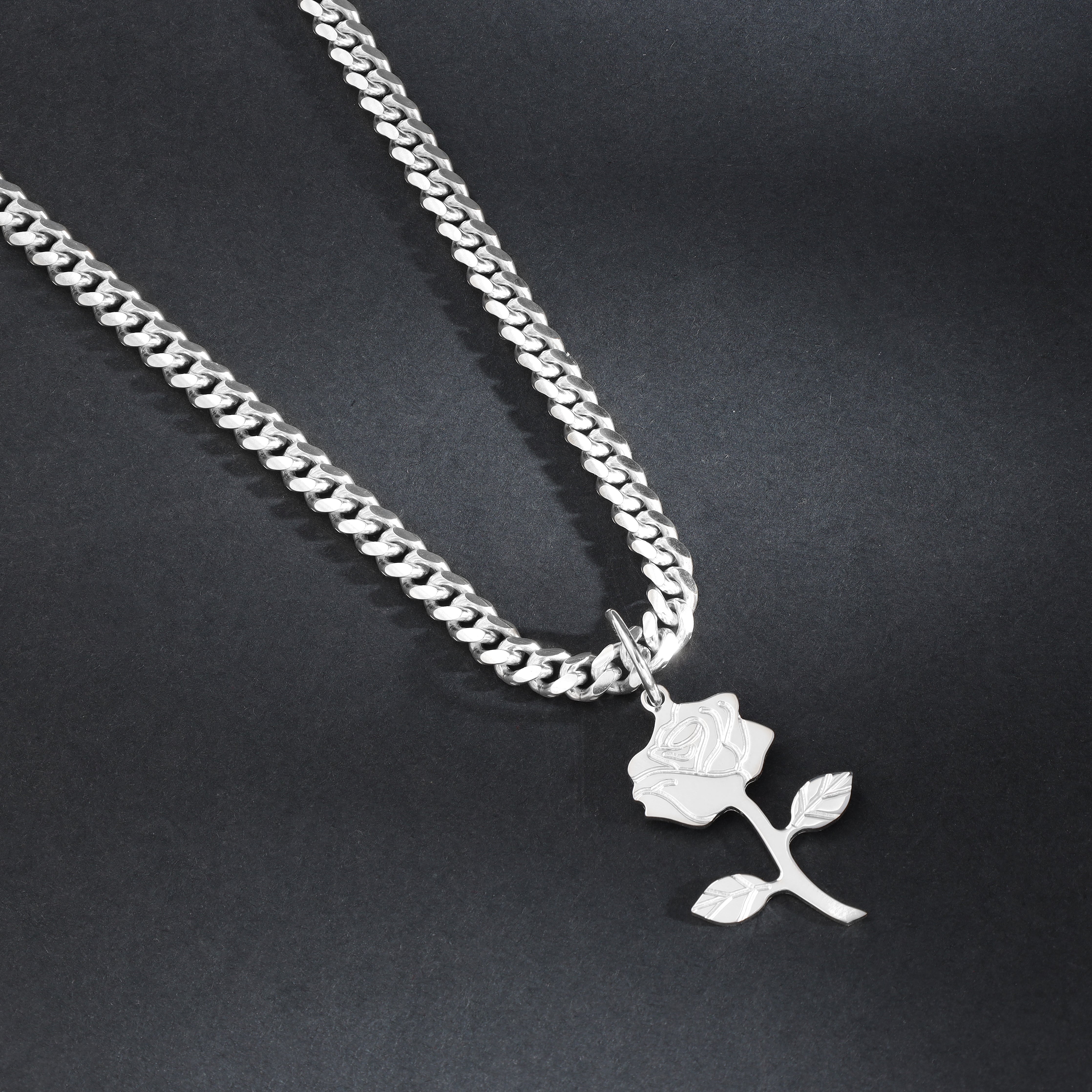 Verschiedene Anhänger aus 925 Sterlingsilber Rose / Lilie / Betende Hände / Feder / Palme - Taipan Schmuck