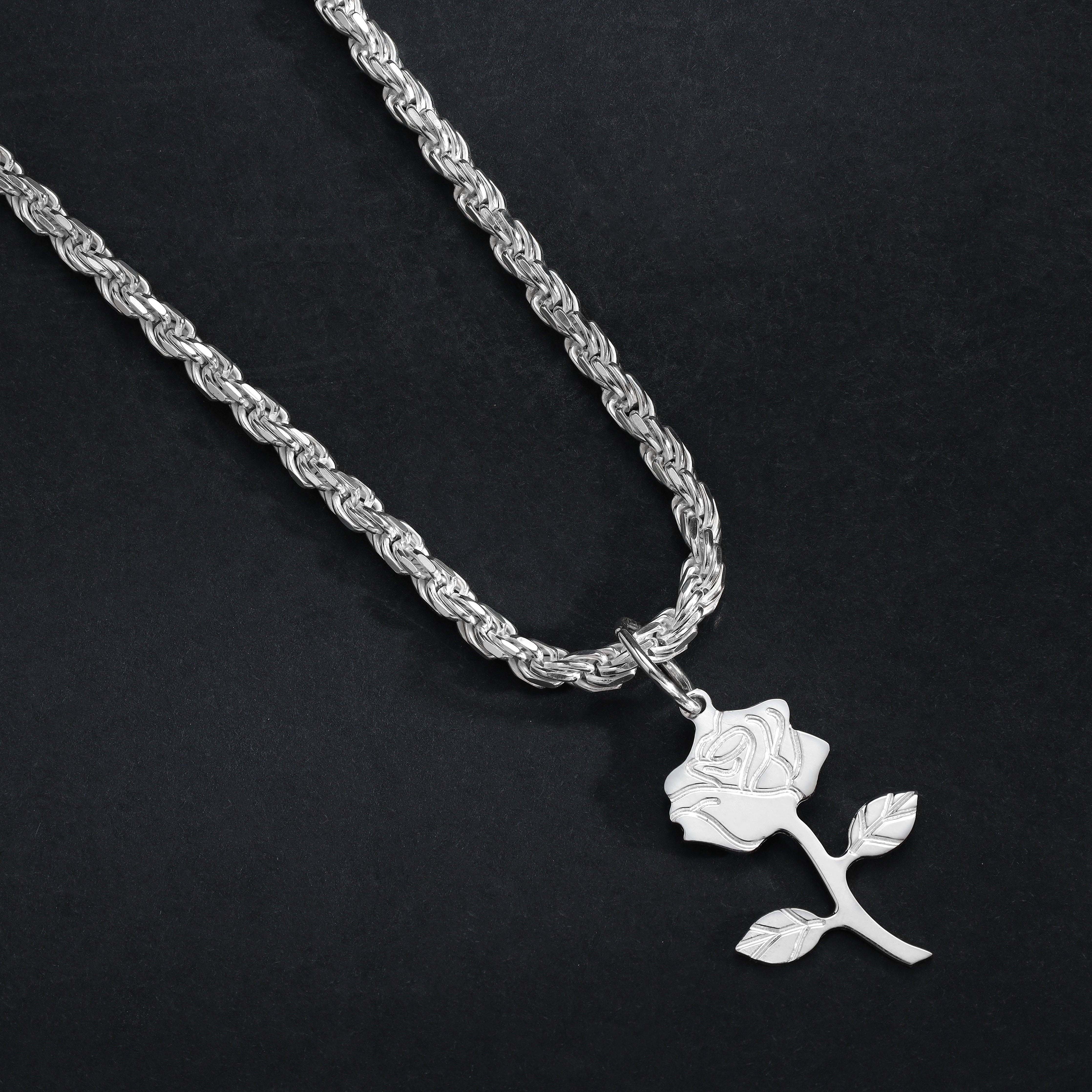 Verschiedene Anhänger aus 925 Sterlingsilber Rose / Lilie / Betende Hände / Feder / Palme - Taipan Schmuck