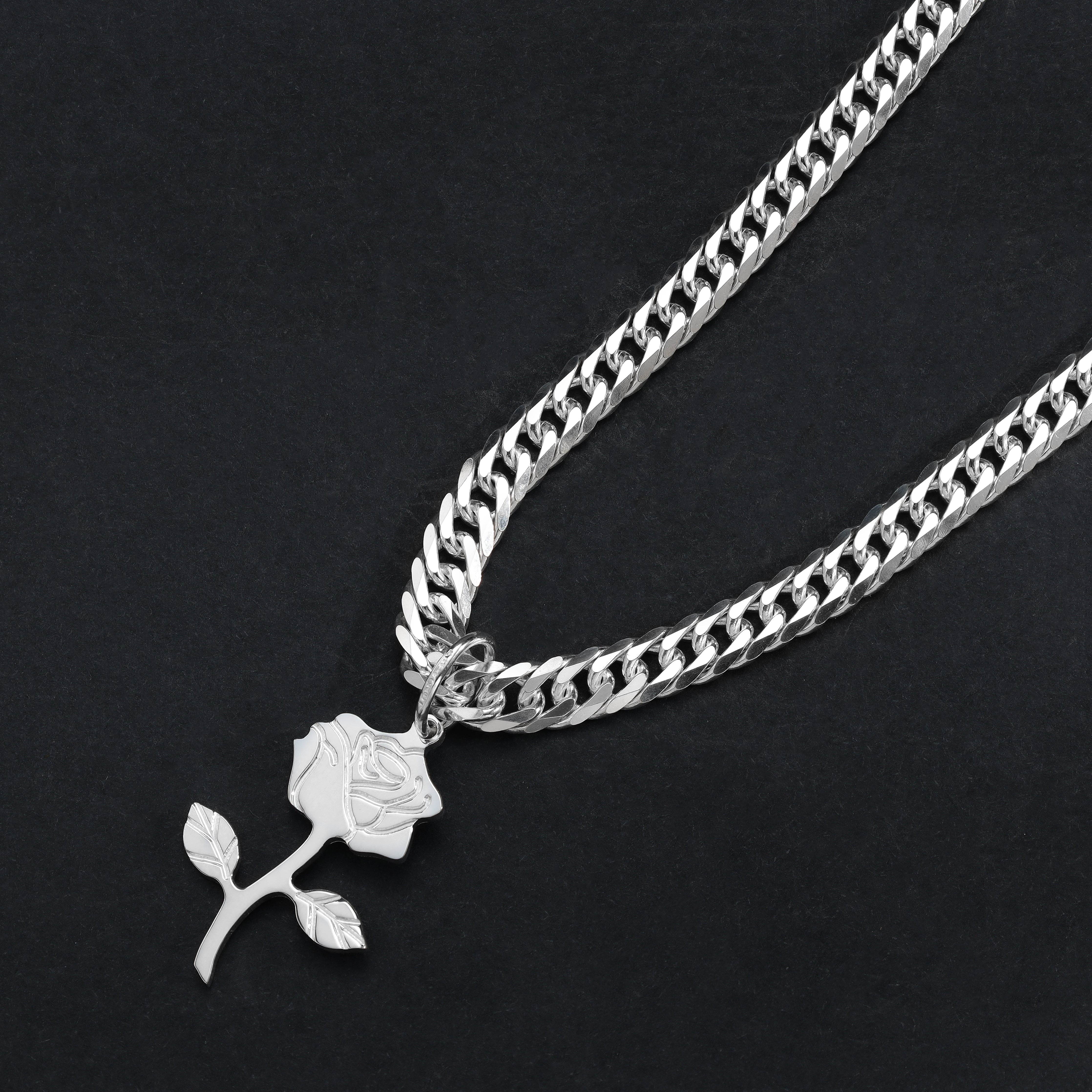 Verschiedene Anhänger aus 925 Sterlingsilber Rose / Lilie / Betende Hände / Feder / Palme - Taipan Schmuck