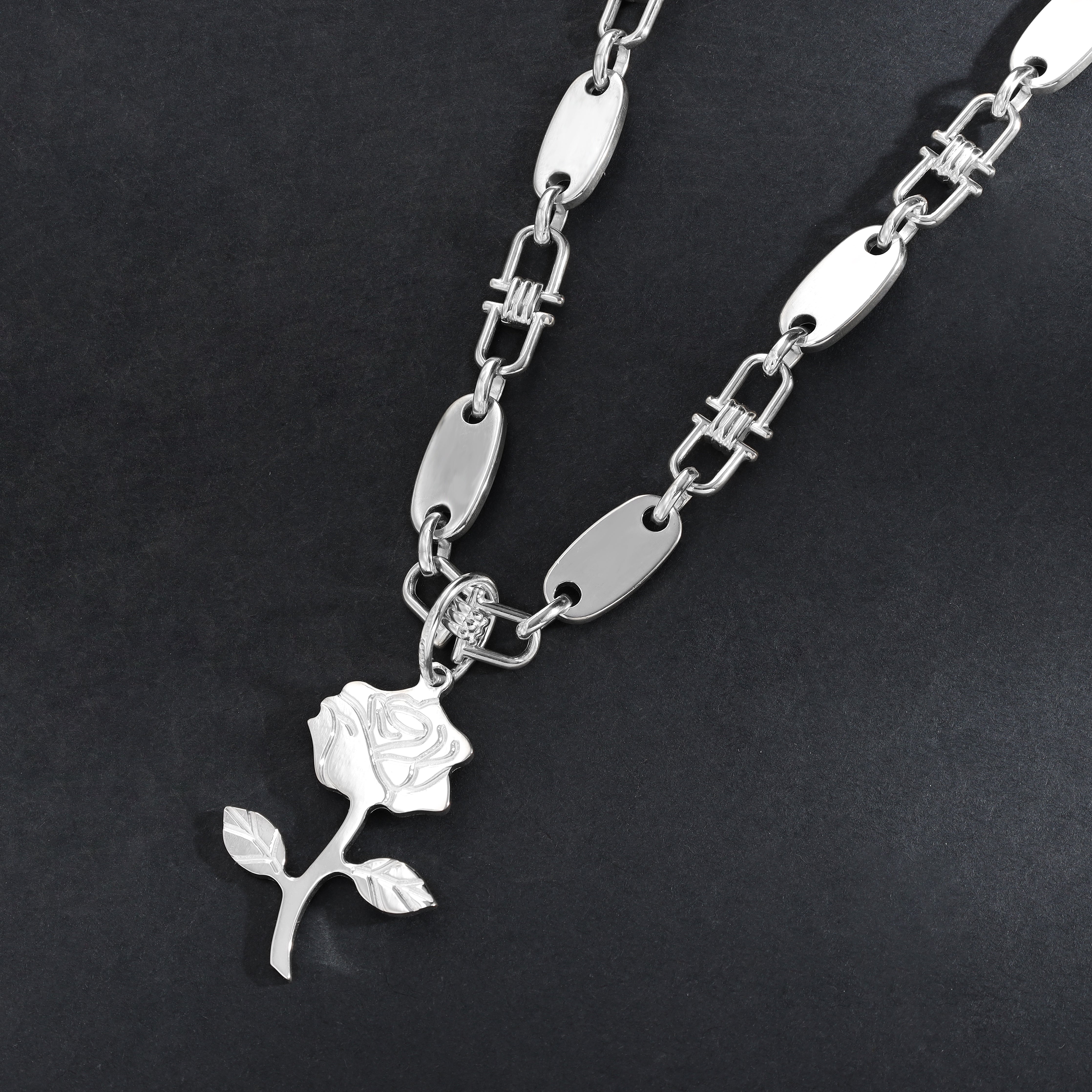 Verschiedene Anhänger aus 925 Sterlingsilber Rose / Lilie / Betende Hände / Feder / Palme - Taipan Schmuck