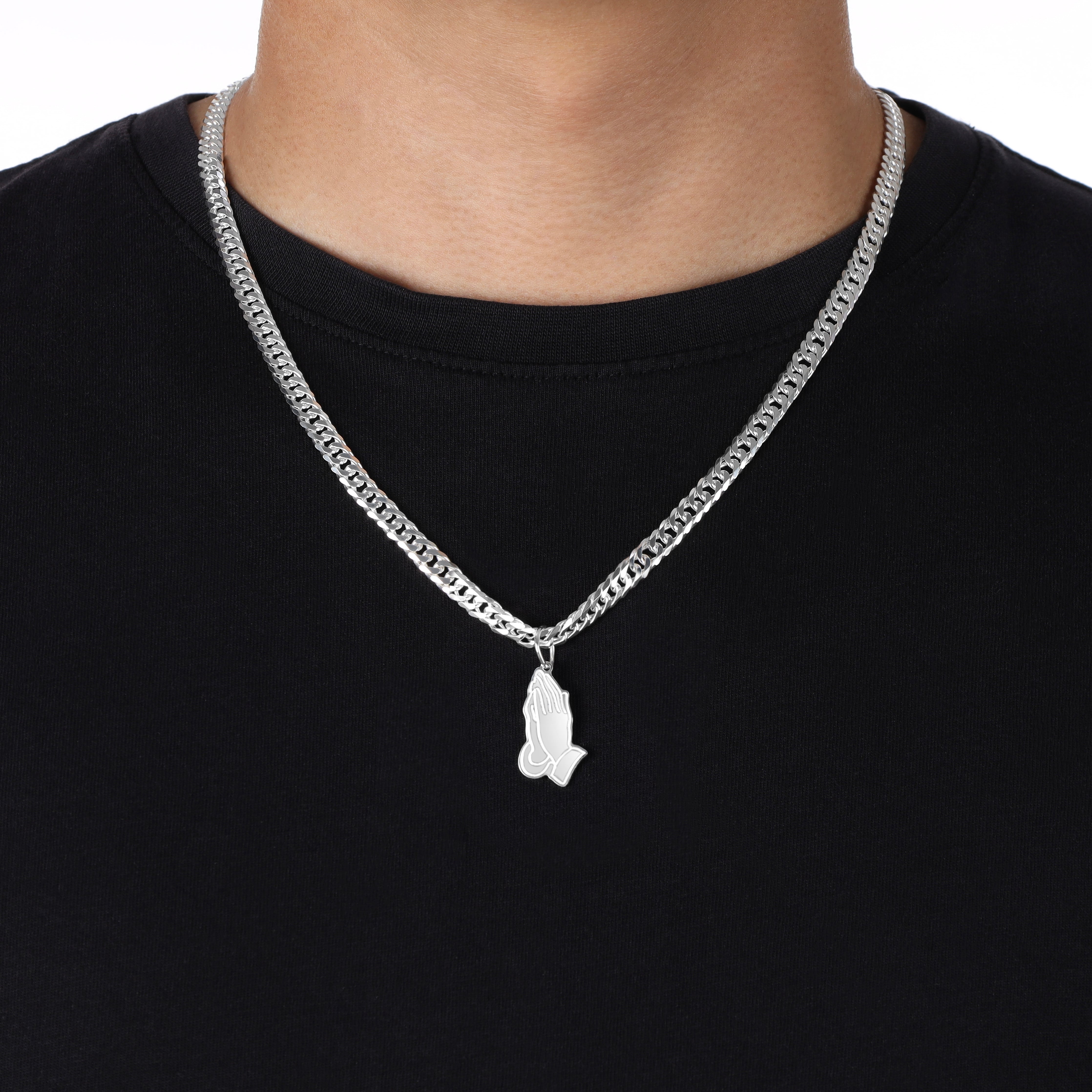 Verschiedene Anhänger aus 925 Sterlingsilber Rose / Lilie / Betende Hände / Feder / Palme - Taipan Schmuck