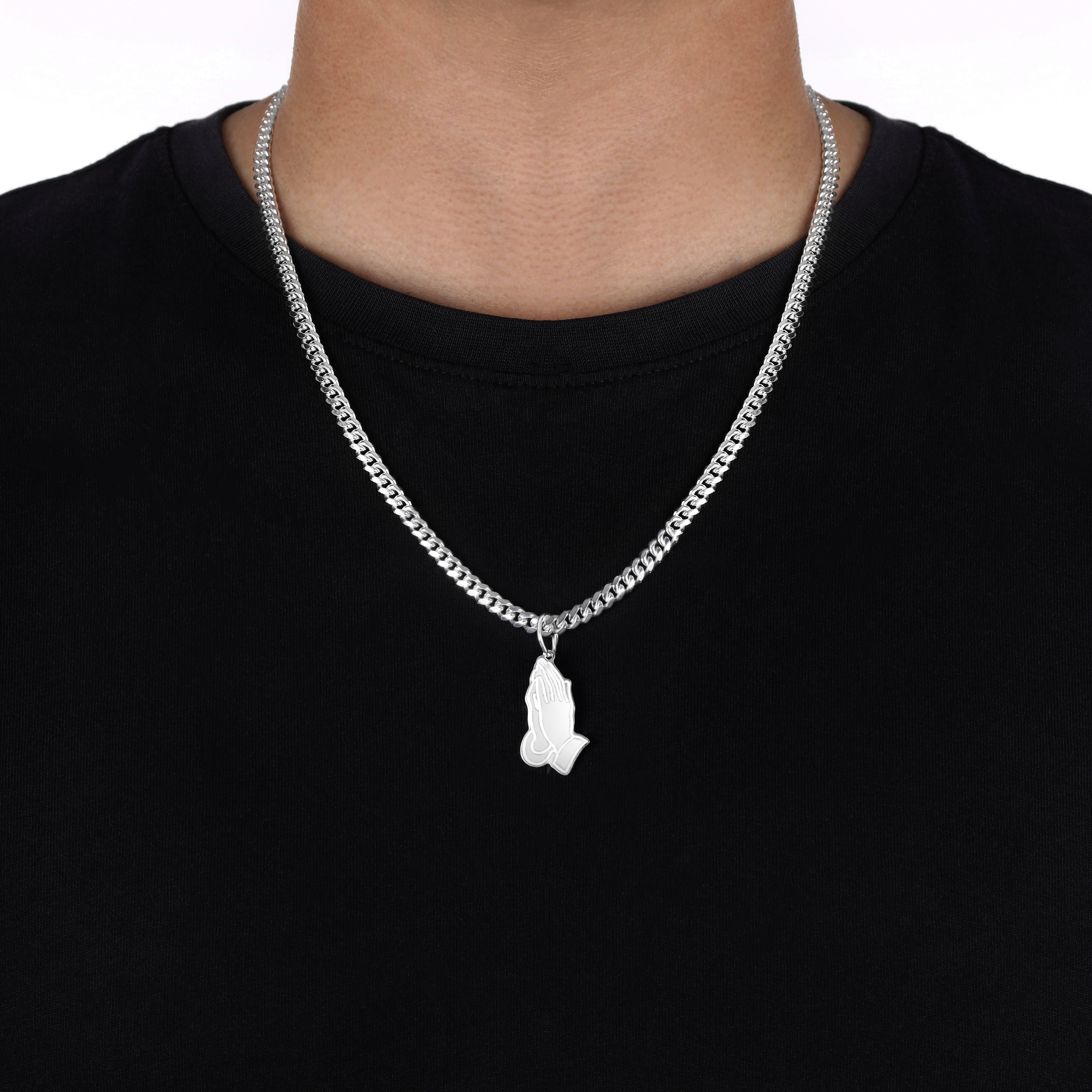 Verschiedene Anhänger aus 925 Sterlingsilber Rose / Lilie / Betende Hände / Feder / Palme - Taipan Schmuck