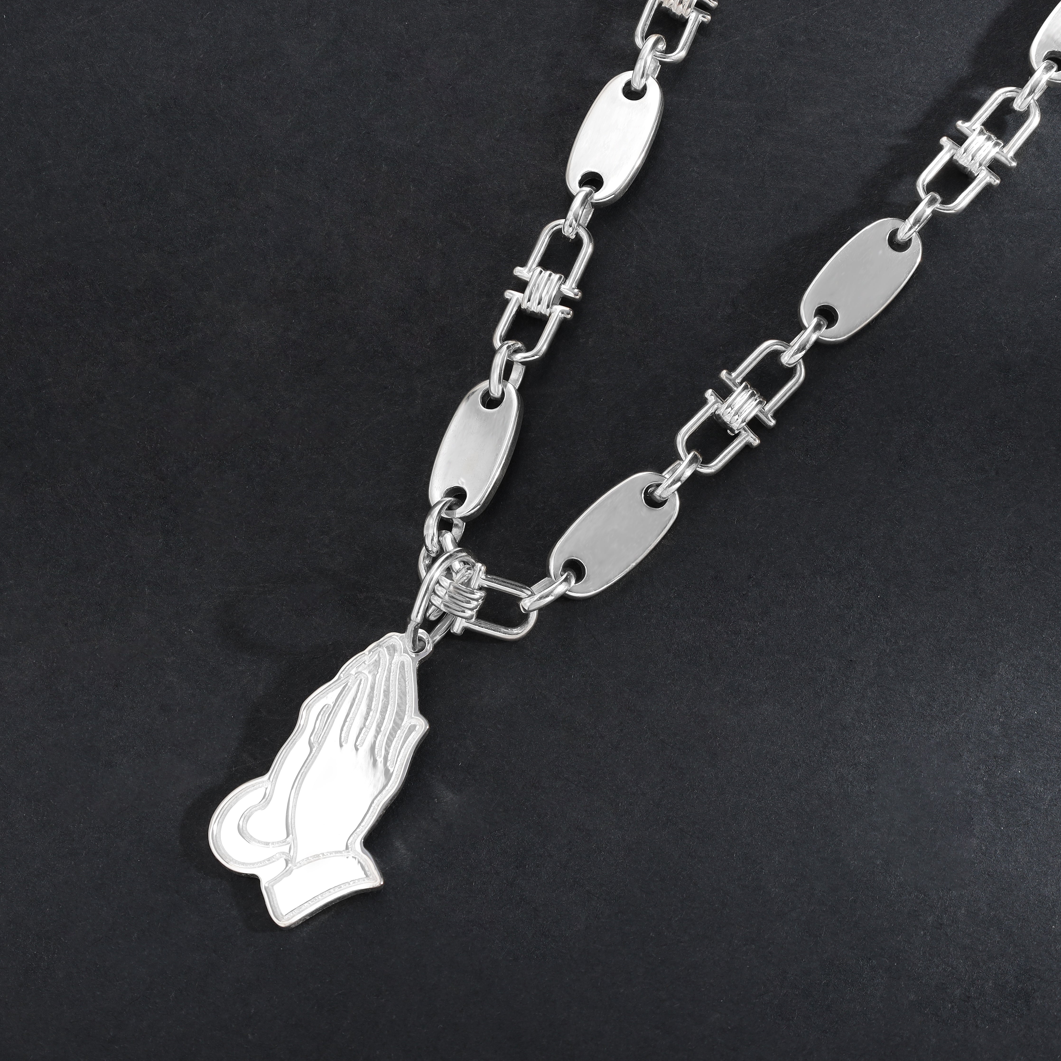 Verschiedene Anhänger aus 925 Sterlingsilber Rose / Lilie / Betende Hände / Feder / Palme - Taipan Schmuck