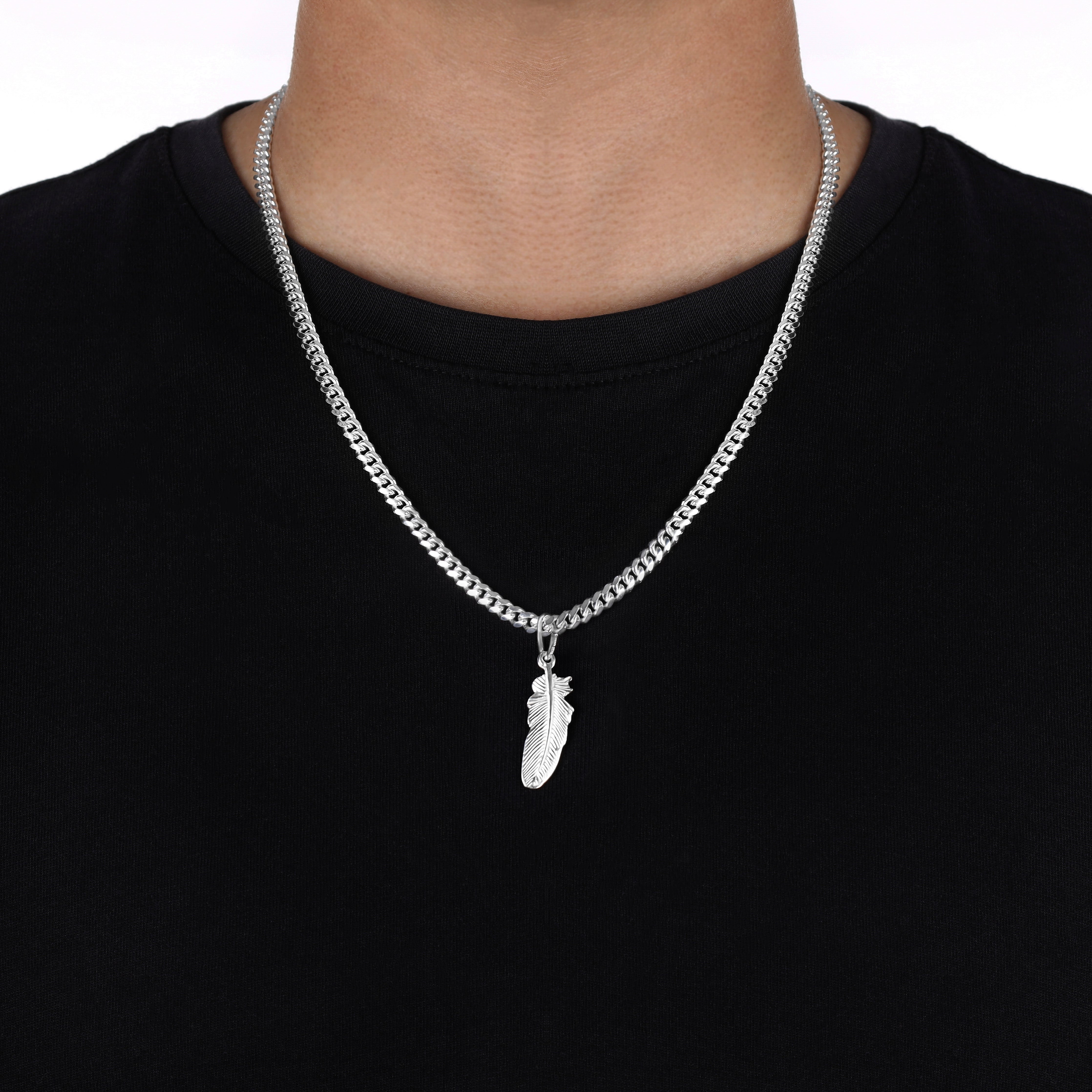 Verschiedene Anhänger aus 925 Sterlingsilber Rose / Lilie / Betende Hände / Feder / Palme - Taipan Schmuck