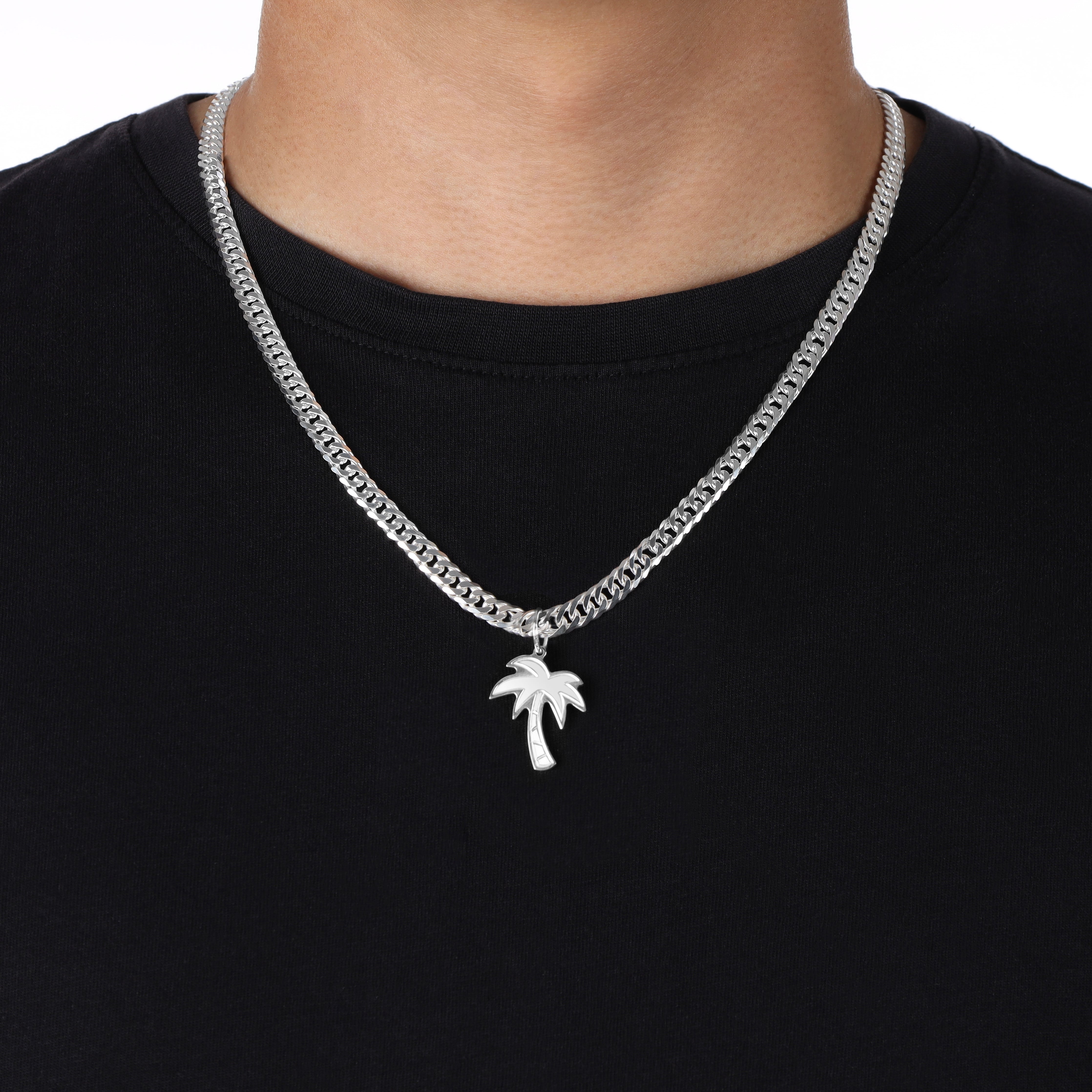 Verschiedene Anhänger aus 925 Sterlingsilber Rose / Lilie / Betende Hände / Feder / Palme - Taipan Schmuck