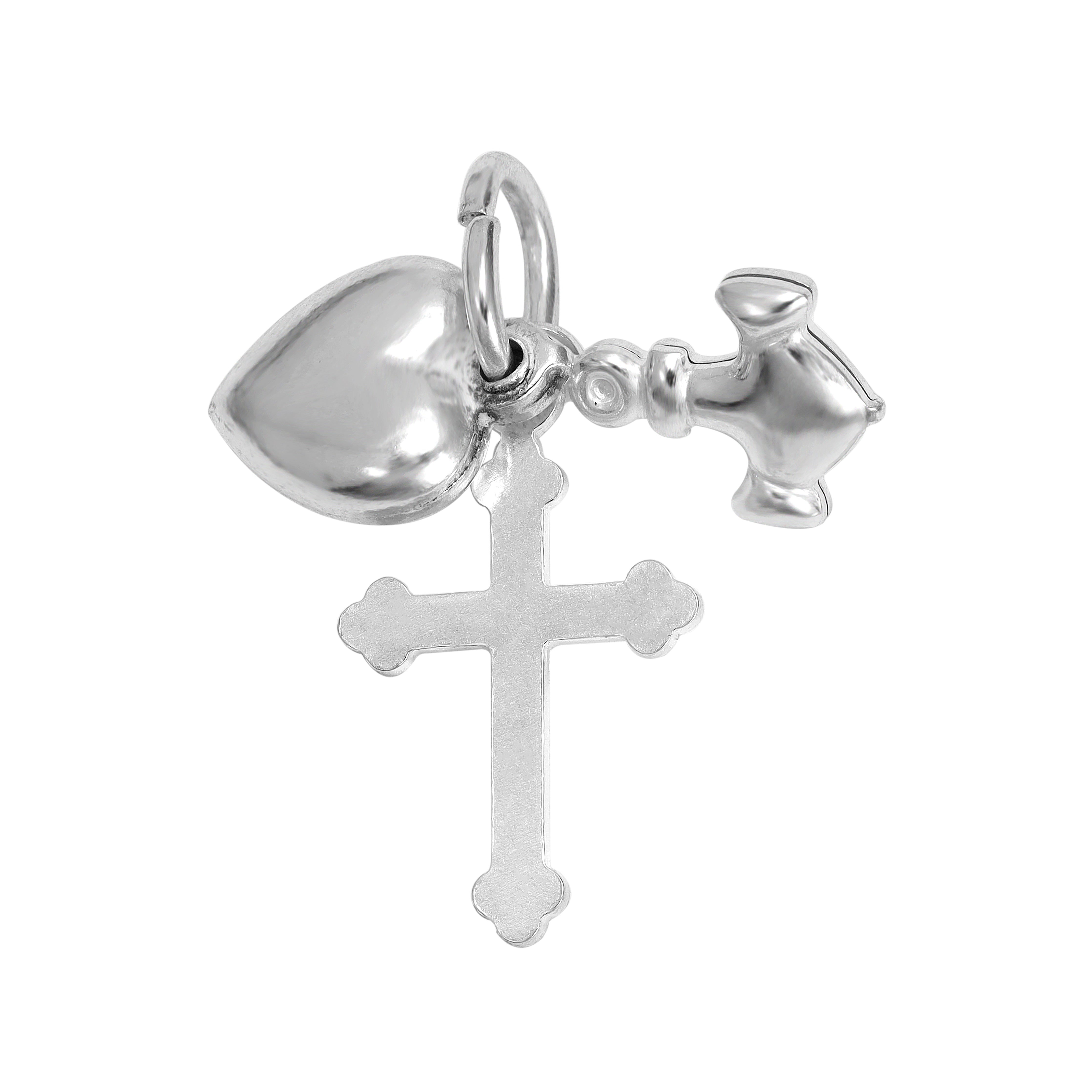 Verschiedene Anhänger aus 925 Sterlingsilber Herz Kreuz Anker / Krone / Engel - Taipan Schmuck