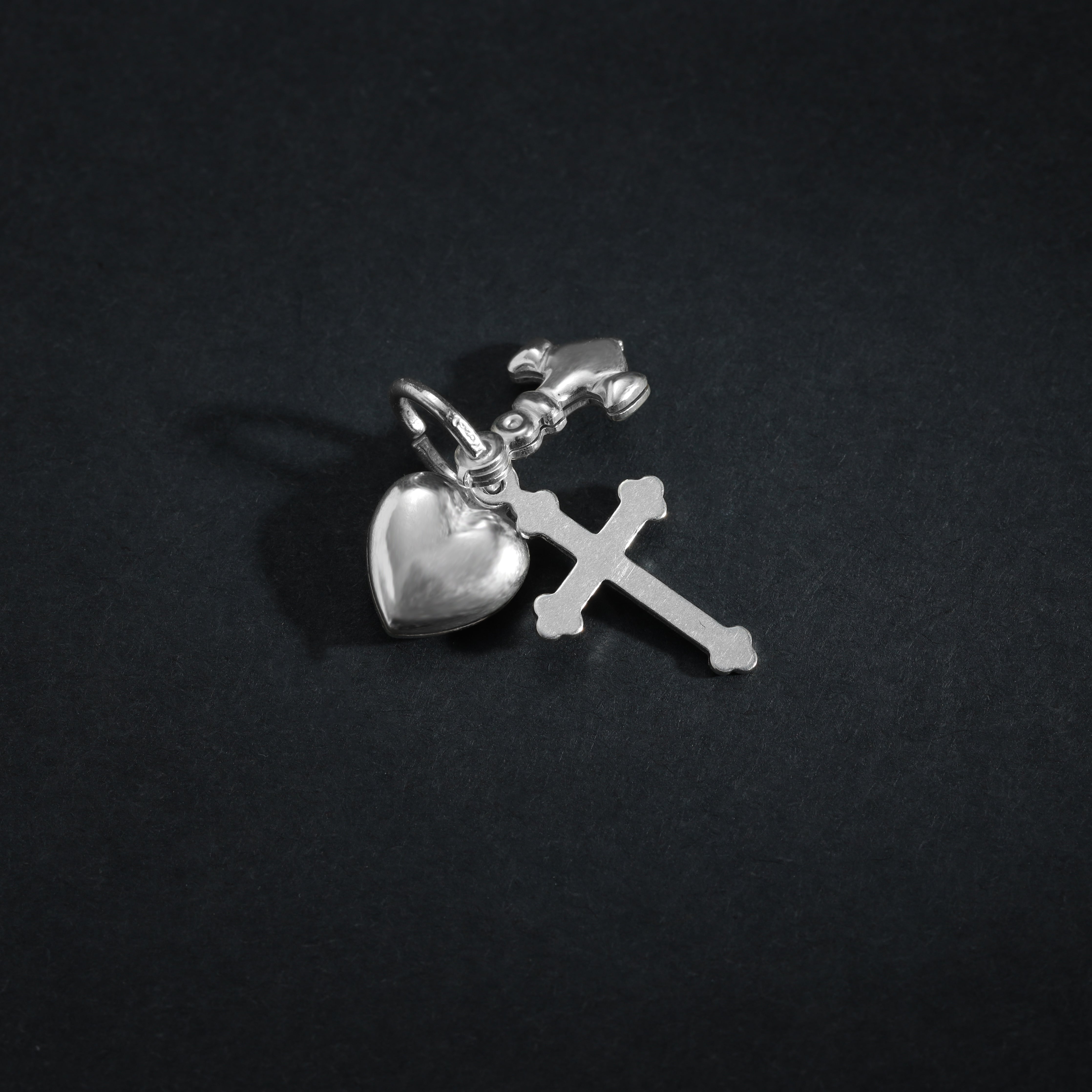 Verschiedene Anhänger aus 925 Sterlingsilber Herz Kreuz Anker / Krone / Engel - Taipan Schmuck