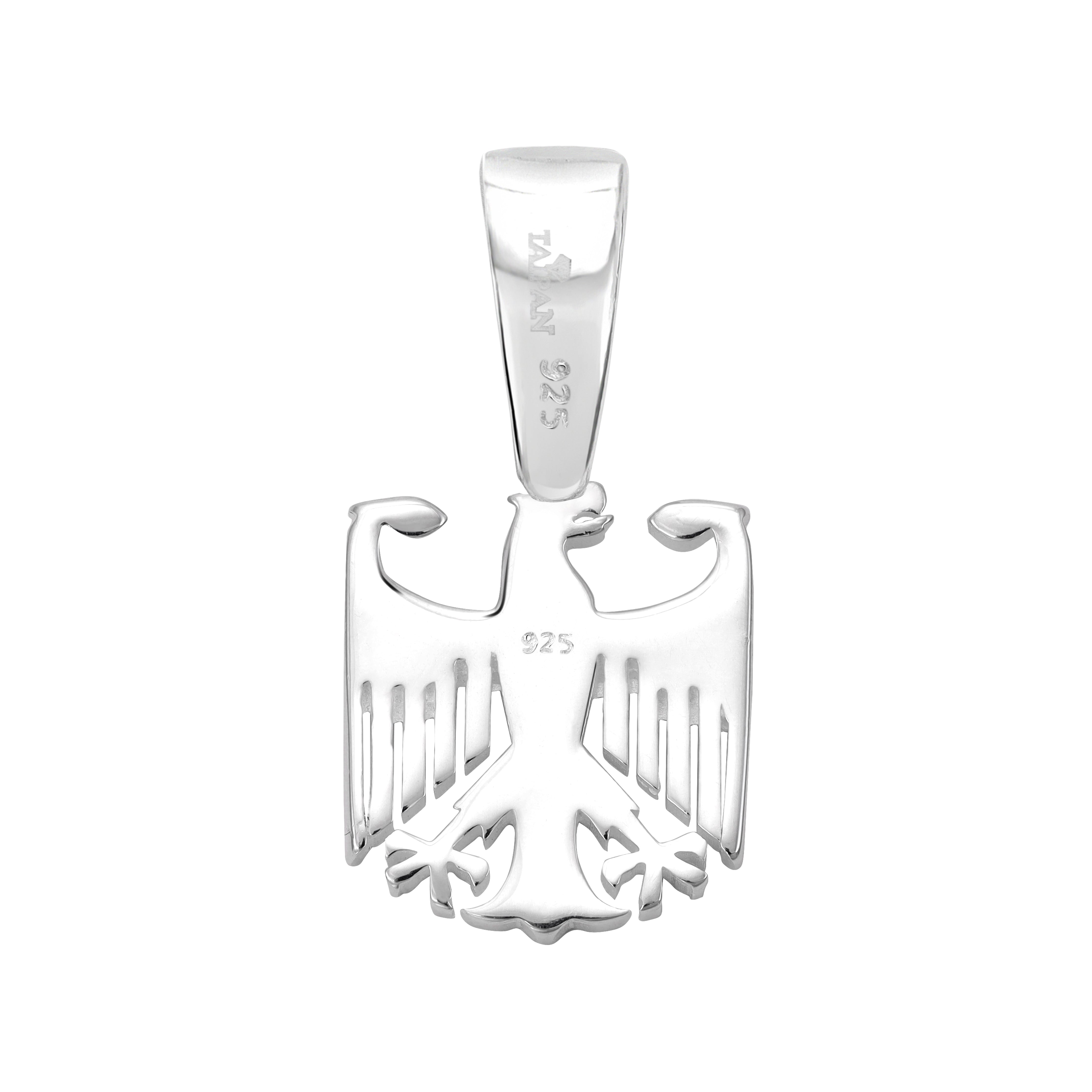 Deutscher Adler Anhänger aus 925 Sterlingsilber (PE474) - Taipan Schmuck