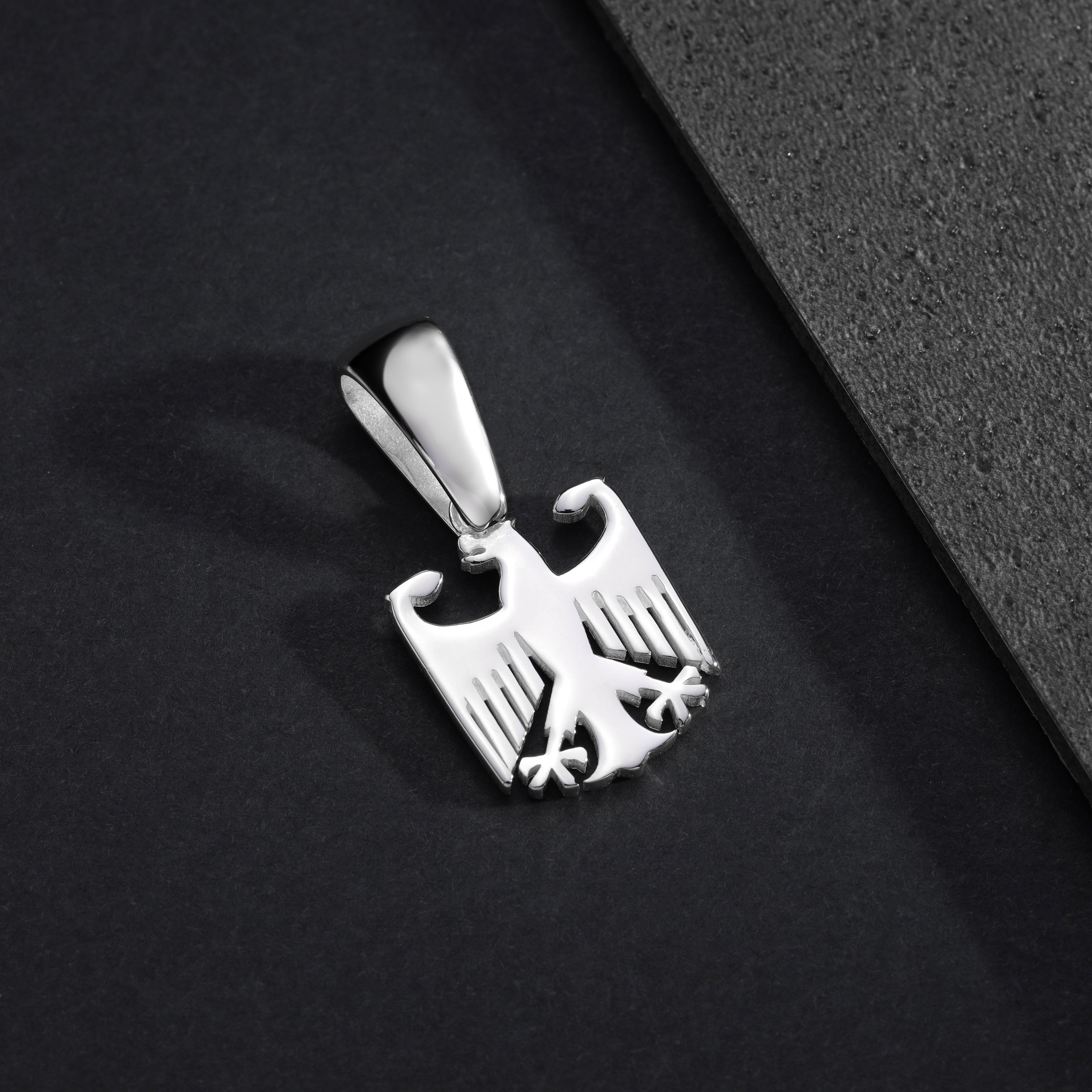 Deutscher Adler Anhänger aus 925 Sterlingsilber (PE474) - Taipan Schmuck