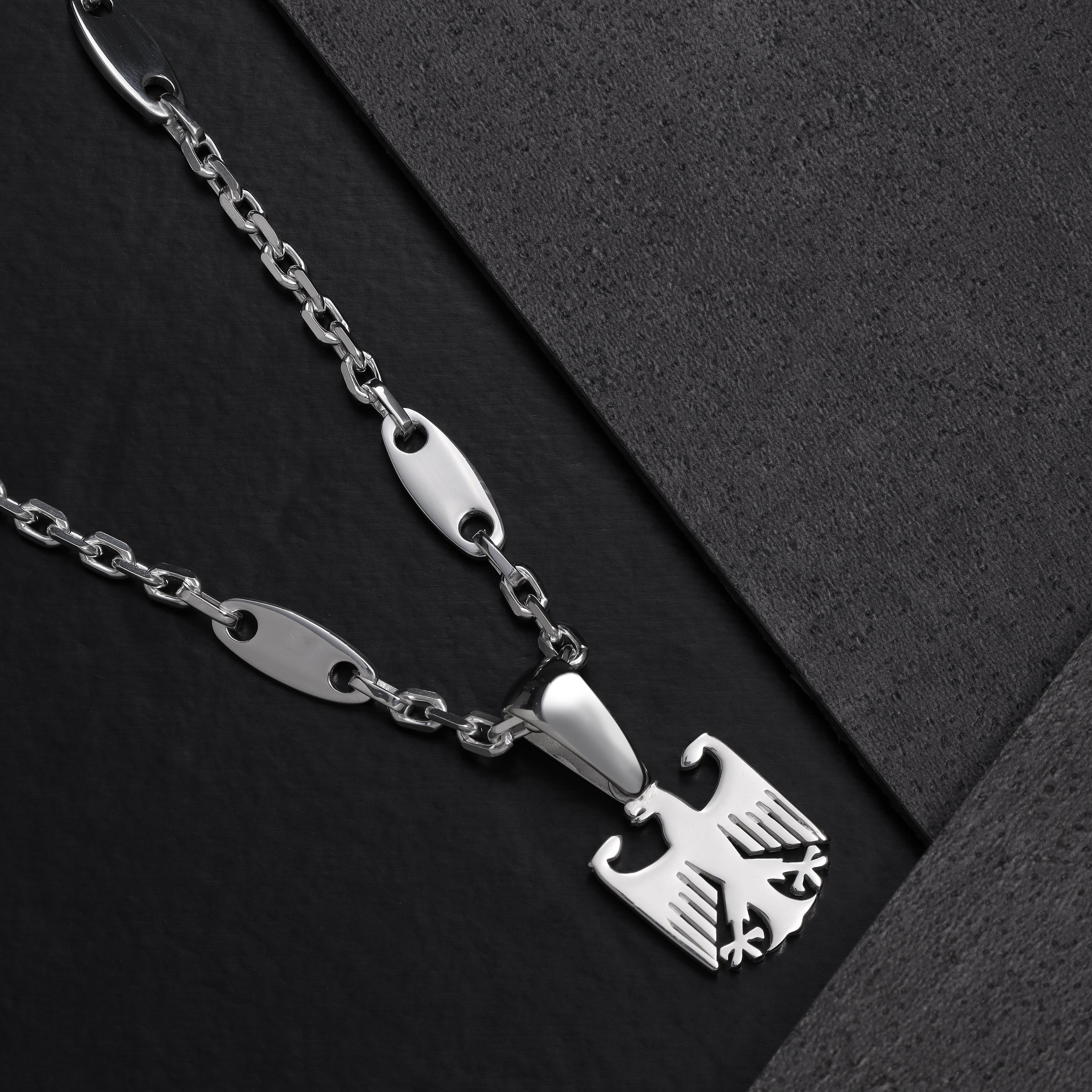 Deutscher Adler Anhänger aus 925 Sterlingsilber (PE474) - Taipan Schmuck