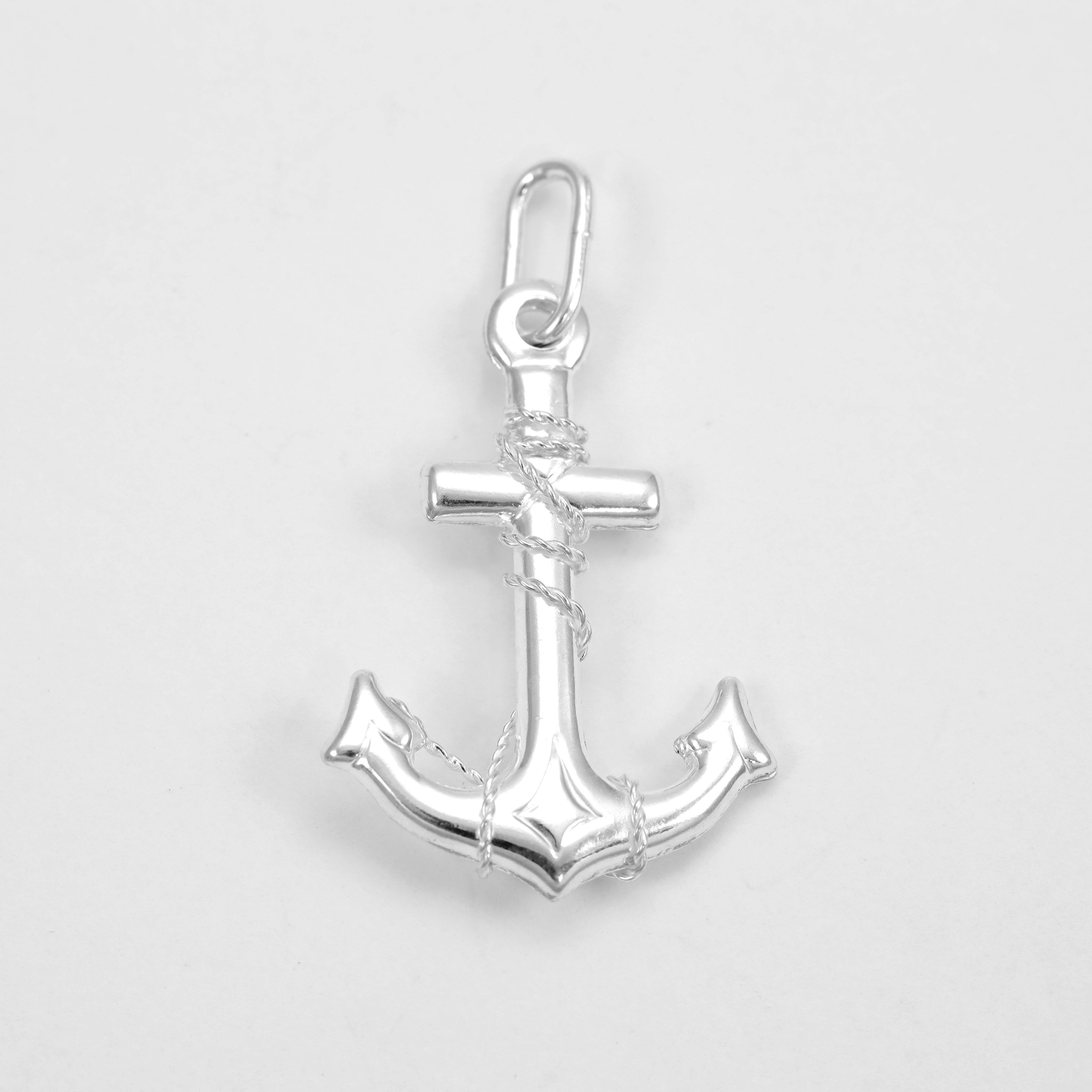 Großer Anker Anhänger aus 925 Sterlingsilber Kettenanhänger - Taipan Schmuck