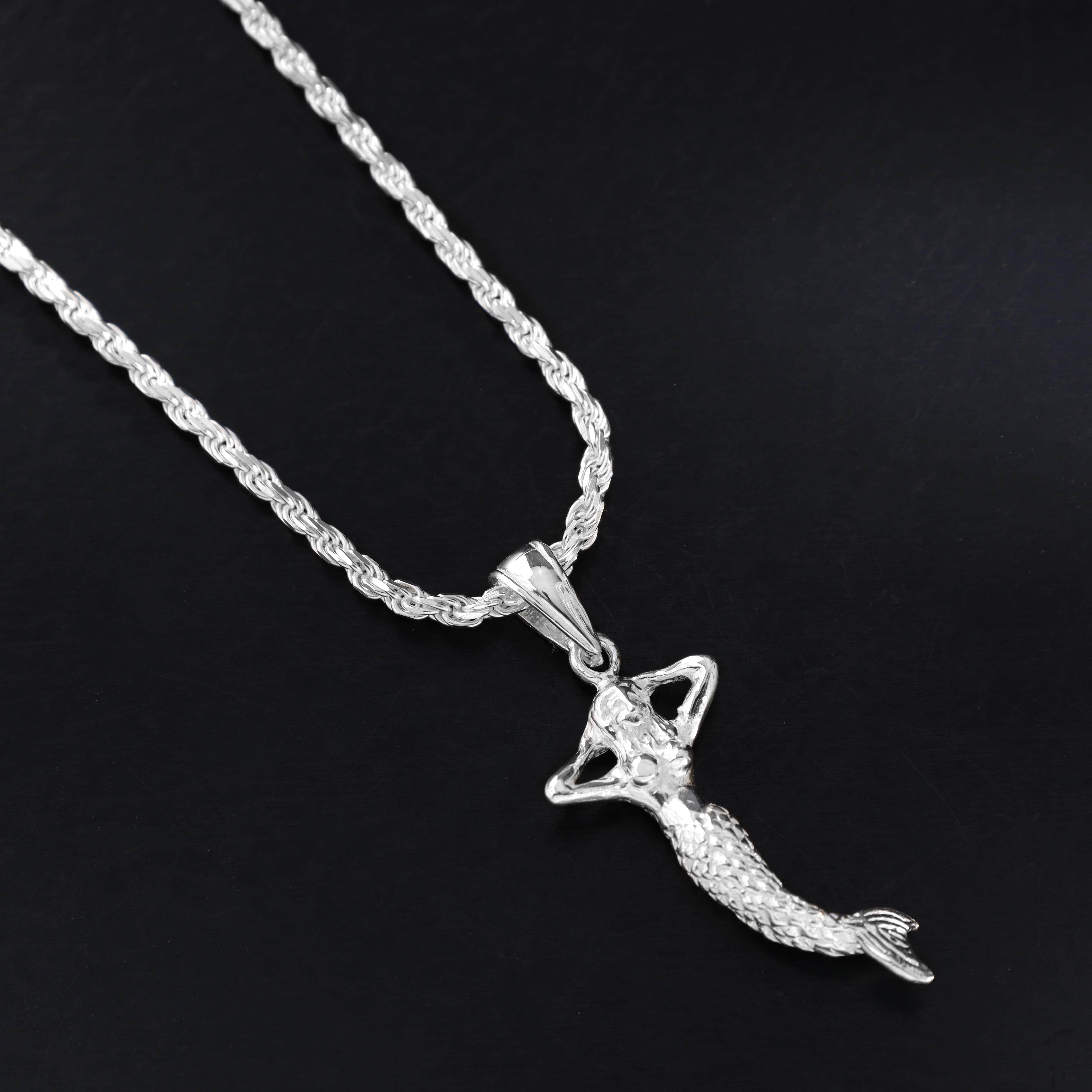 Meerjungfrau Anhänger aus 925 Sterlingsilber Kettenanhänger - Taipan Schmuck