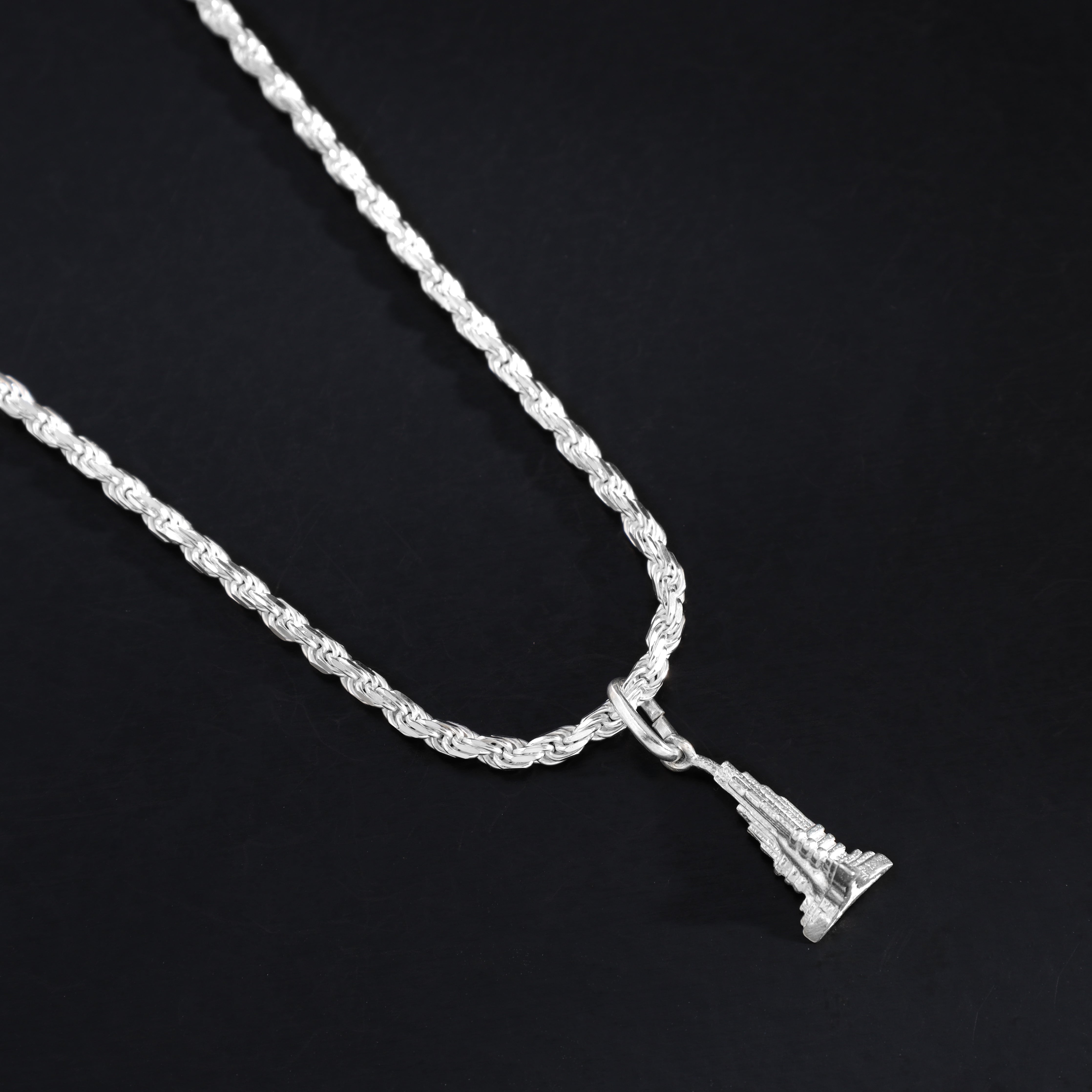 Klein Burj Khalifa Anhänger aus 925 Sterlingsilber (PE439) - Taipan Schmuck