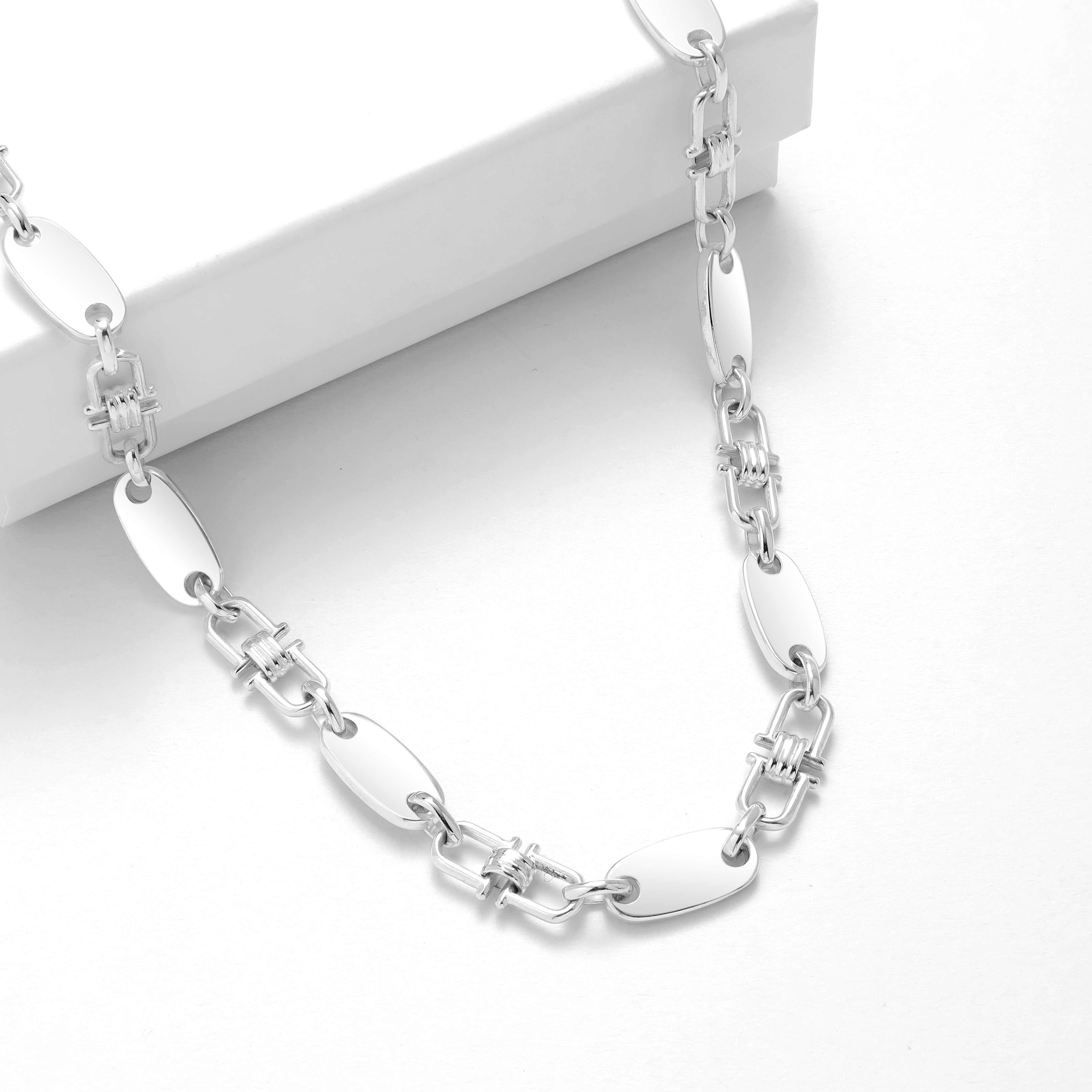 Plattenkette 6mm - 925 Silber - Taipan Schmuck
