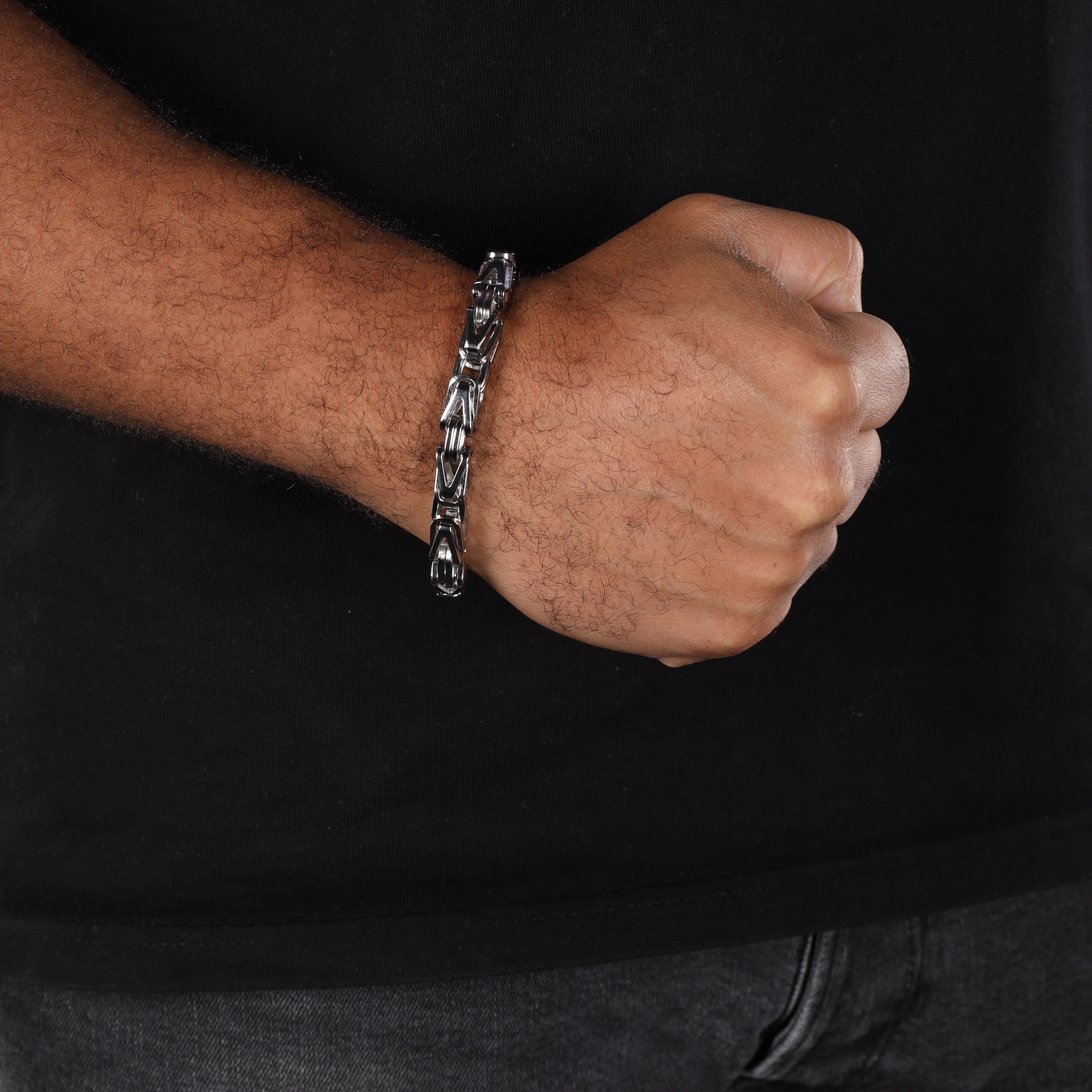8mm Königskette Armband aus Edelstahl - Taipan Schmuck