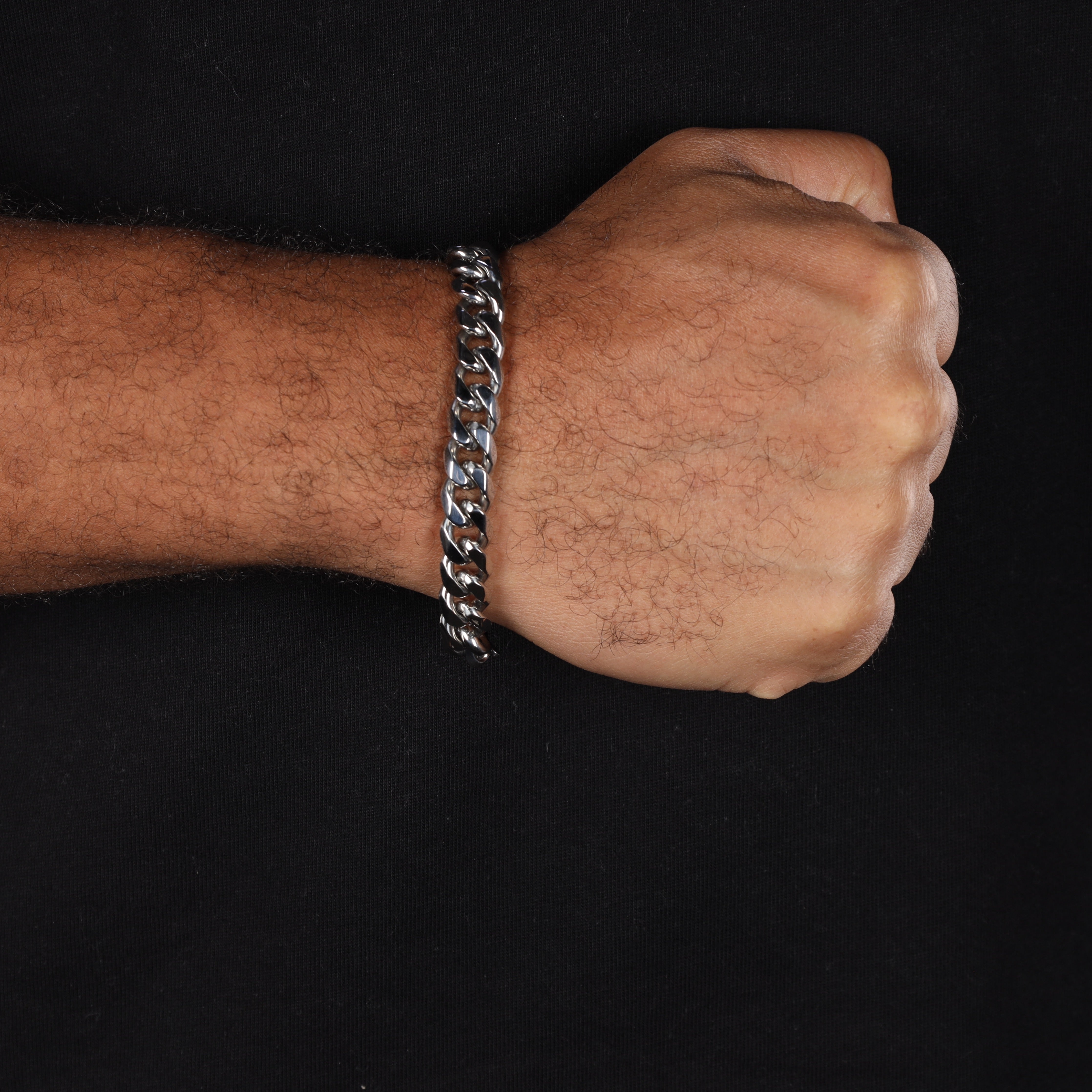 10mm Cuban Link Armband 21cm aus Edelstahl - Taipan Schmuck