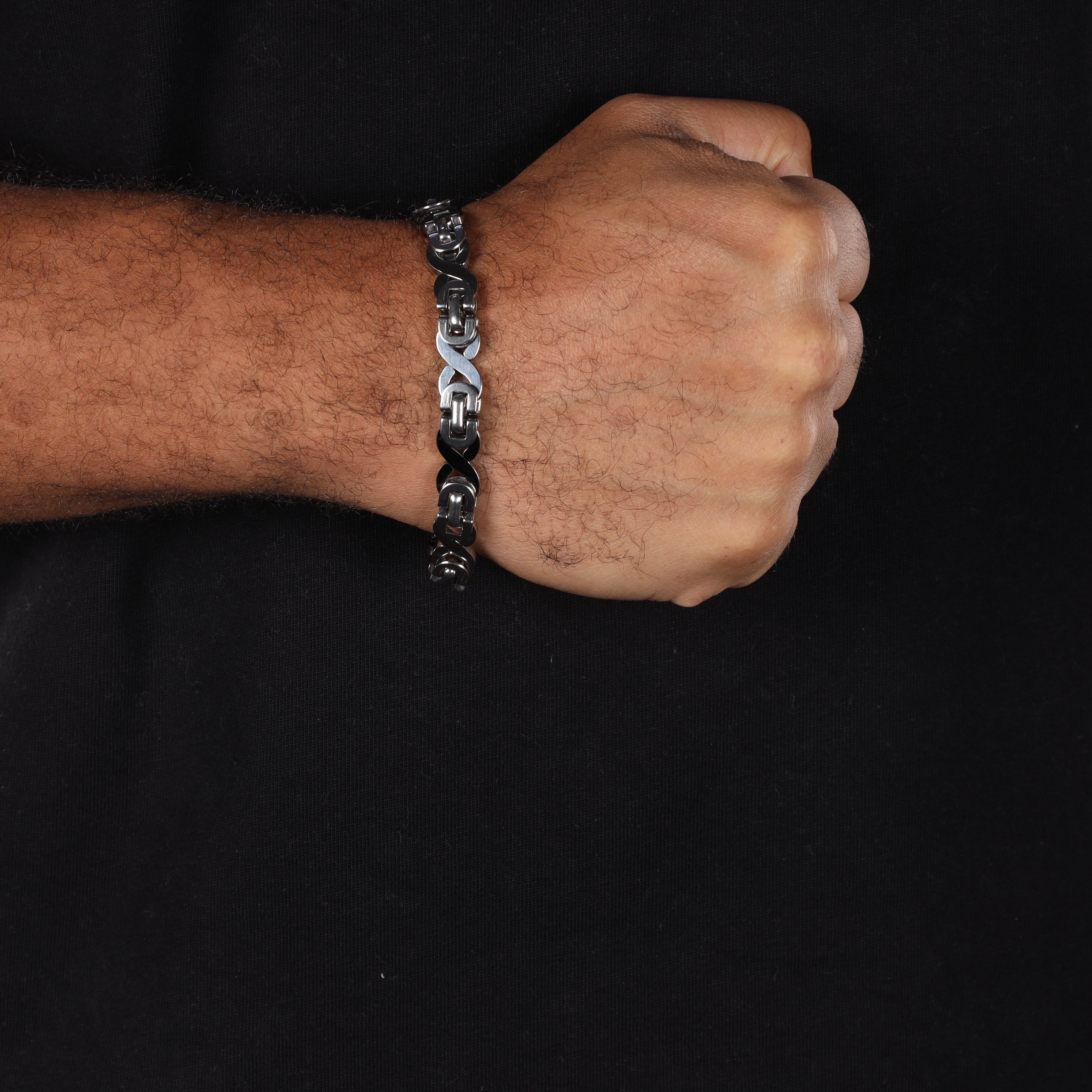 10mm Etruskerkette Armband Infinity aus Edelstahl - Taipan Schmuck