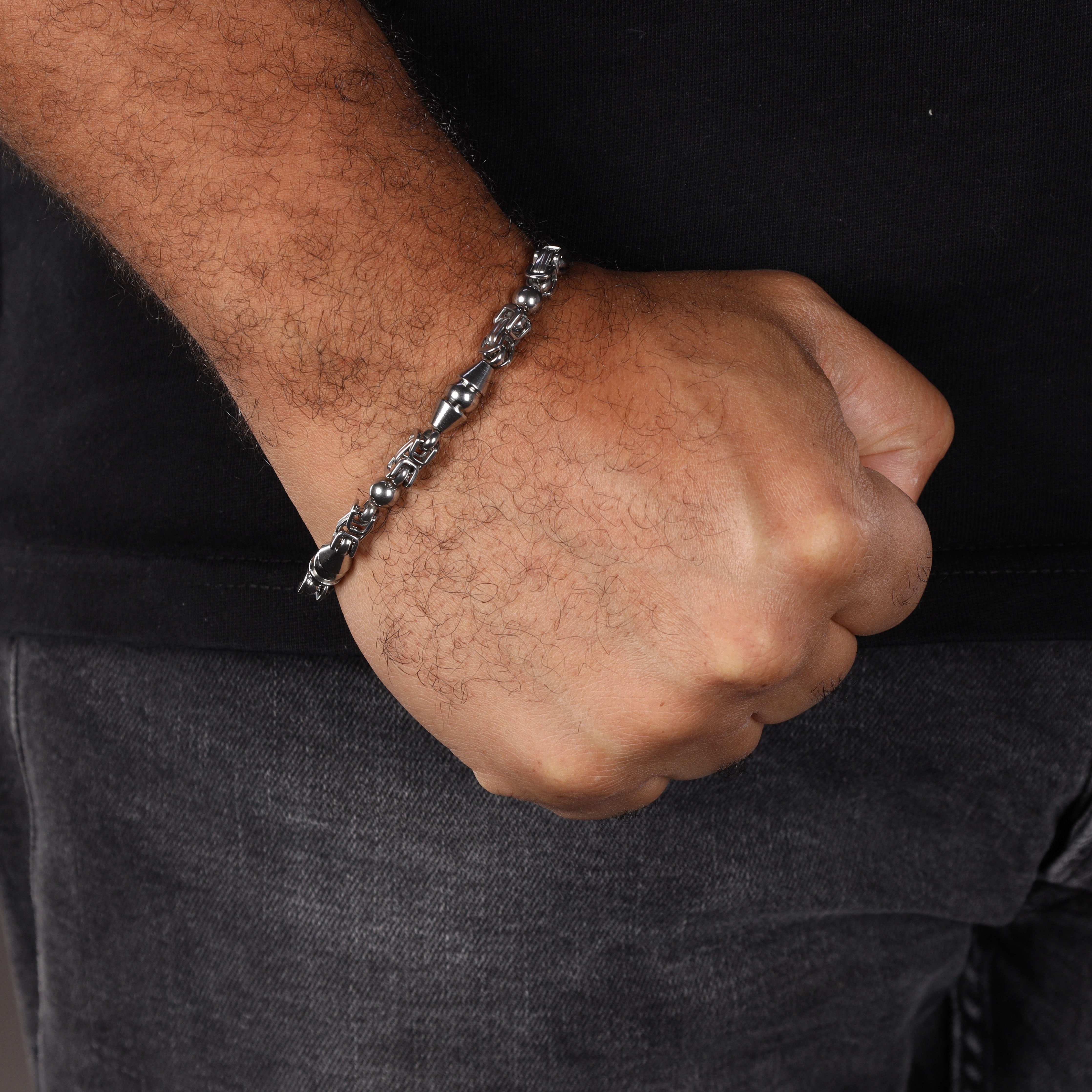 7mm Montecarlo Armband 22cm aus Edelstahl - Taipan Schmuck