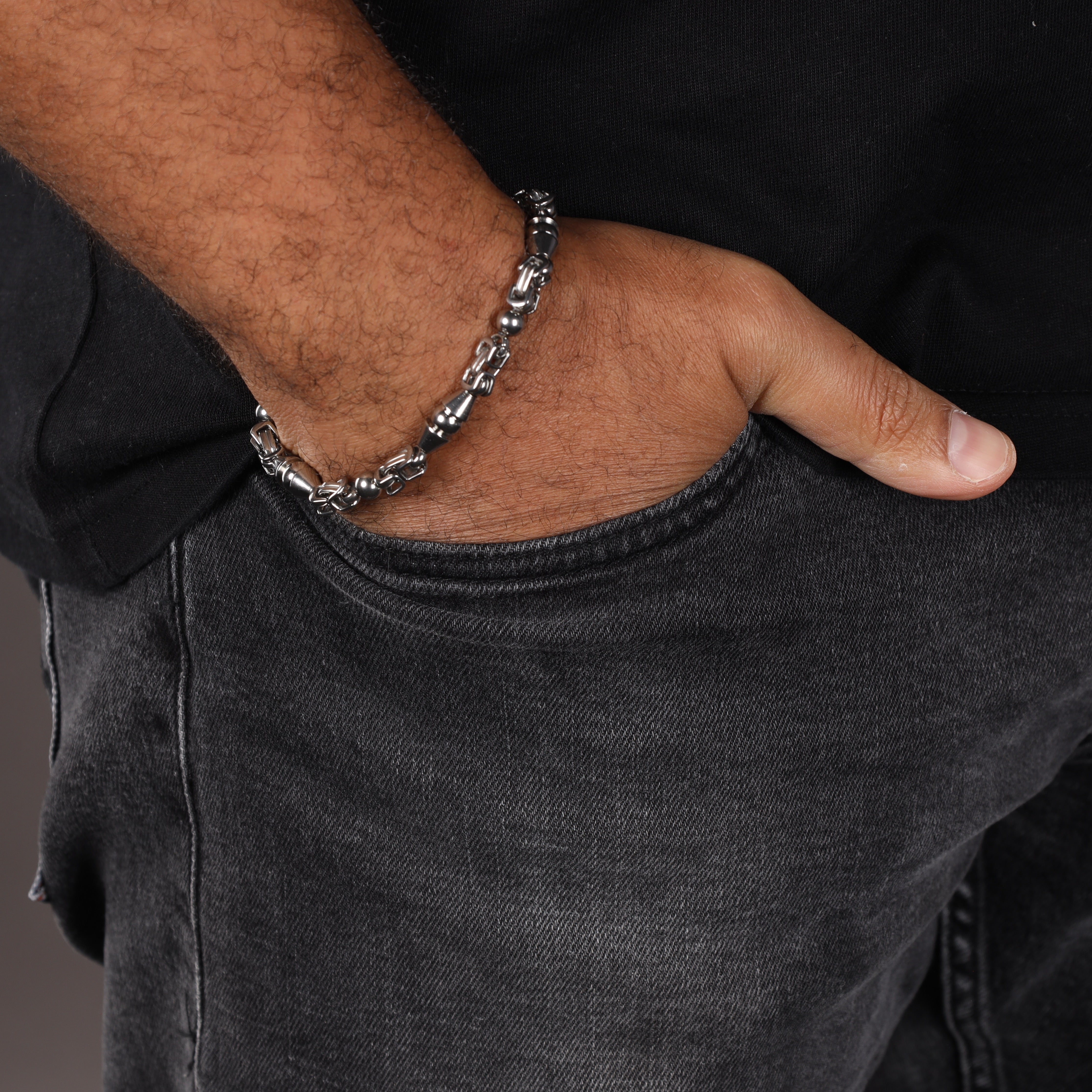 7mm Montecarlo Armband 22cm aus Edelstahl - Taipan Schmuck