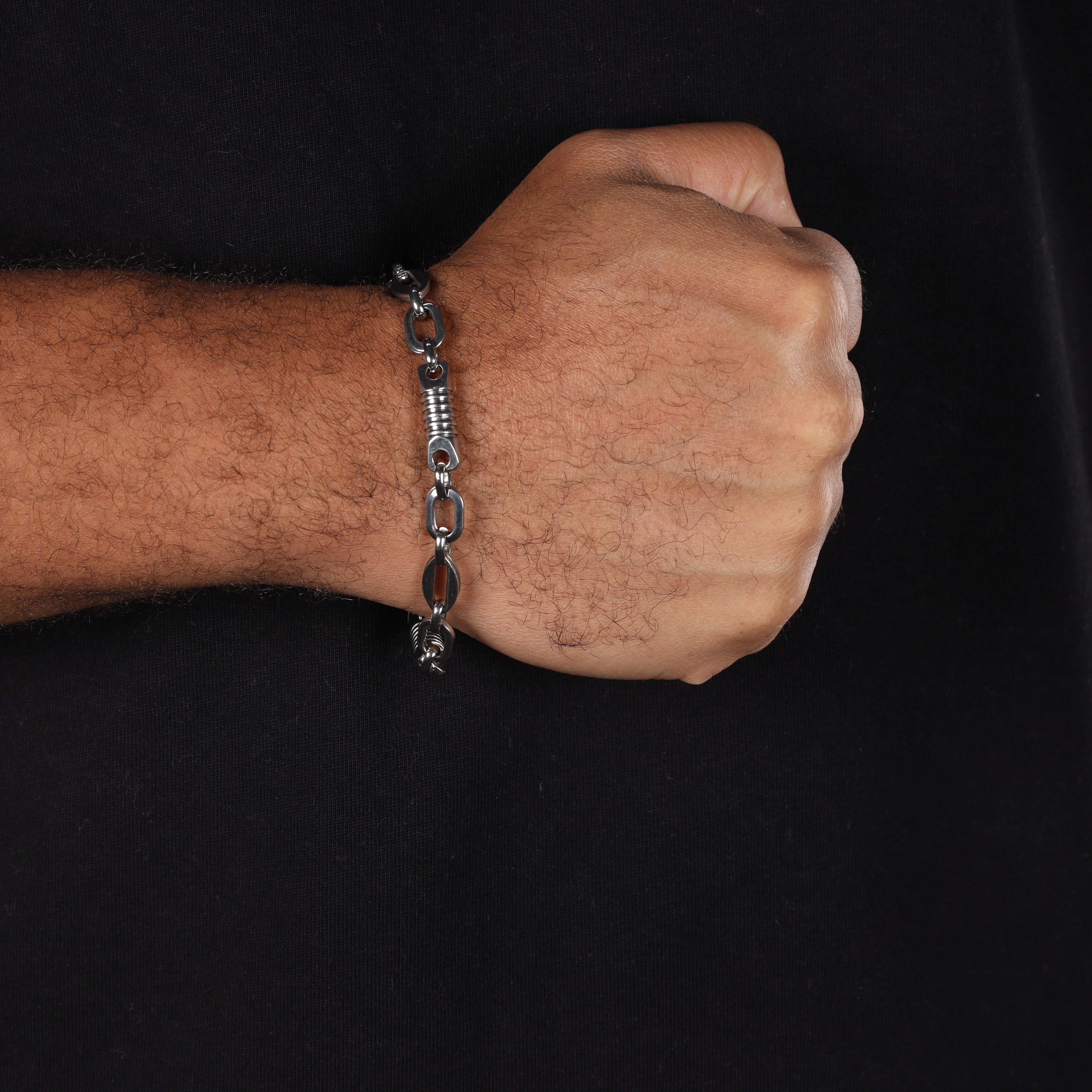 MonteCarlo + Anker chain Armband 8mm breit 22cm aus Edelstahl - Taipan Schmuck
