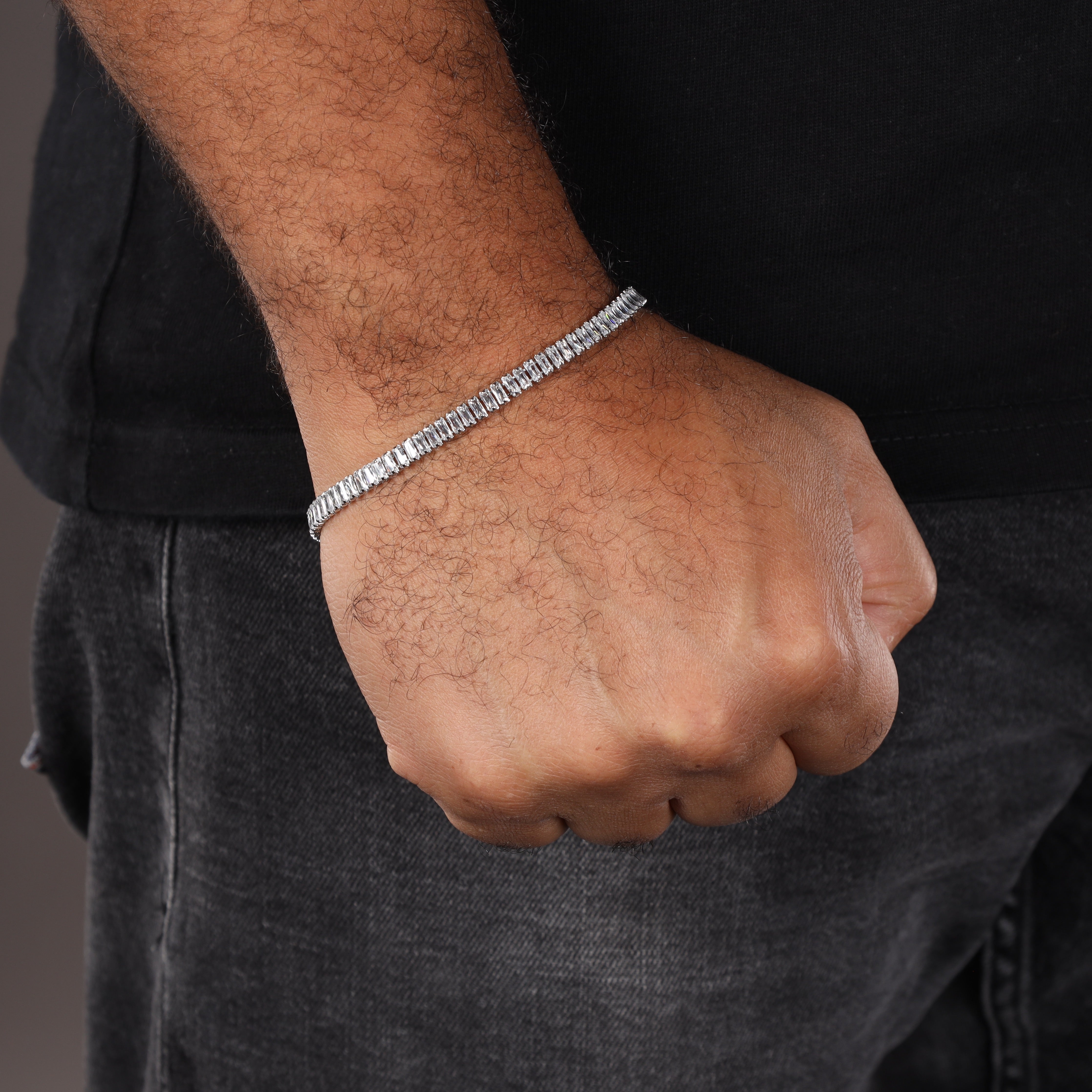 4,5mm Tennis Chain Armband aus Edelstahl - Taipan Schmuck