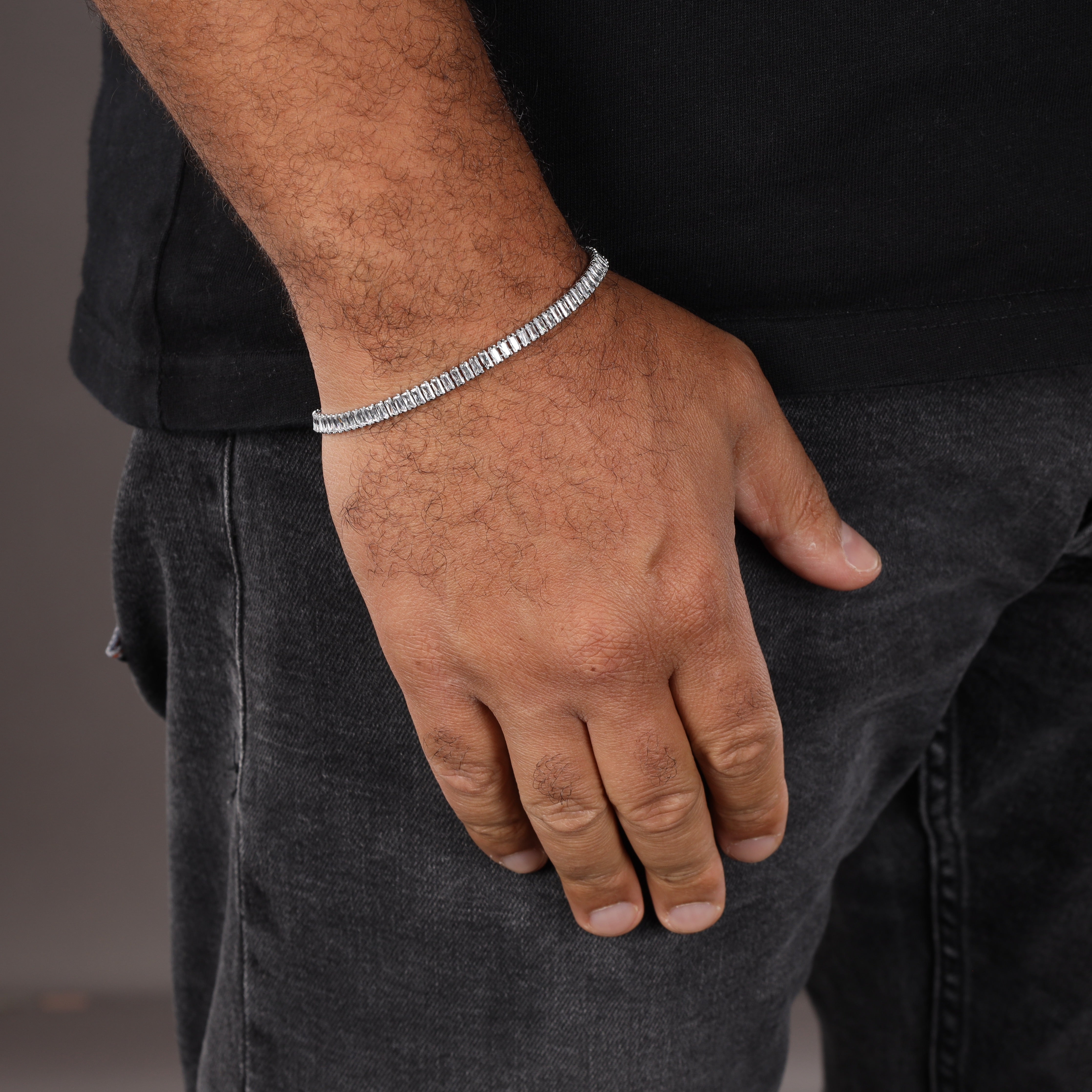 4,5mm Tennis Chain Armband aus Edelstahl - Taipan Schmuck