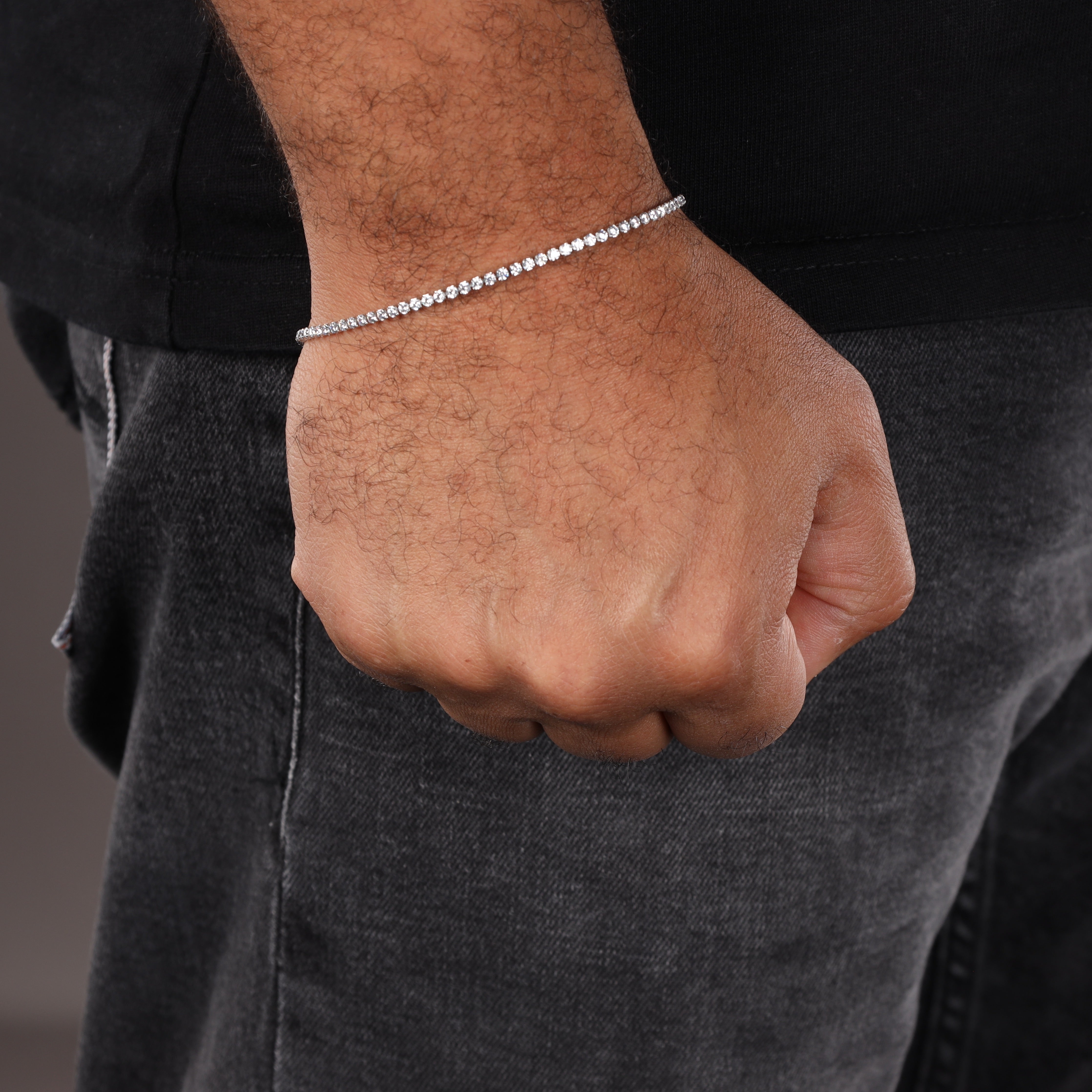 2mm Tennis Chain Armband aus Edelstahl - Taipan Schmuck