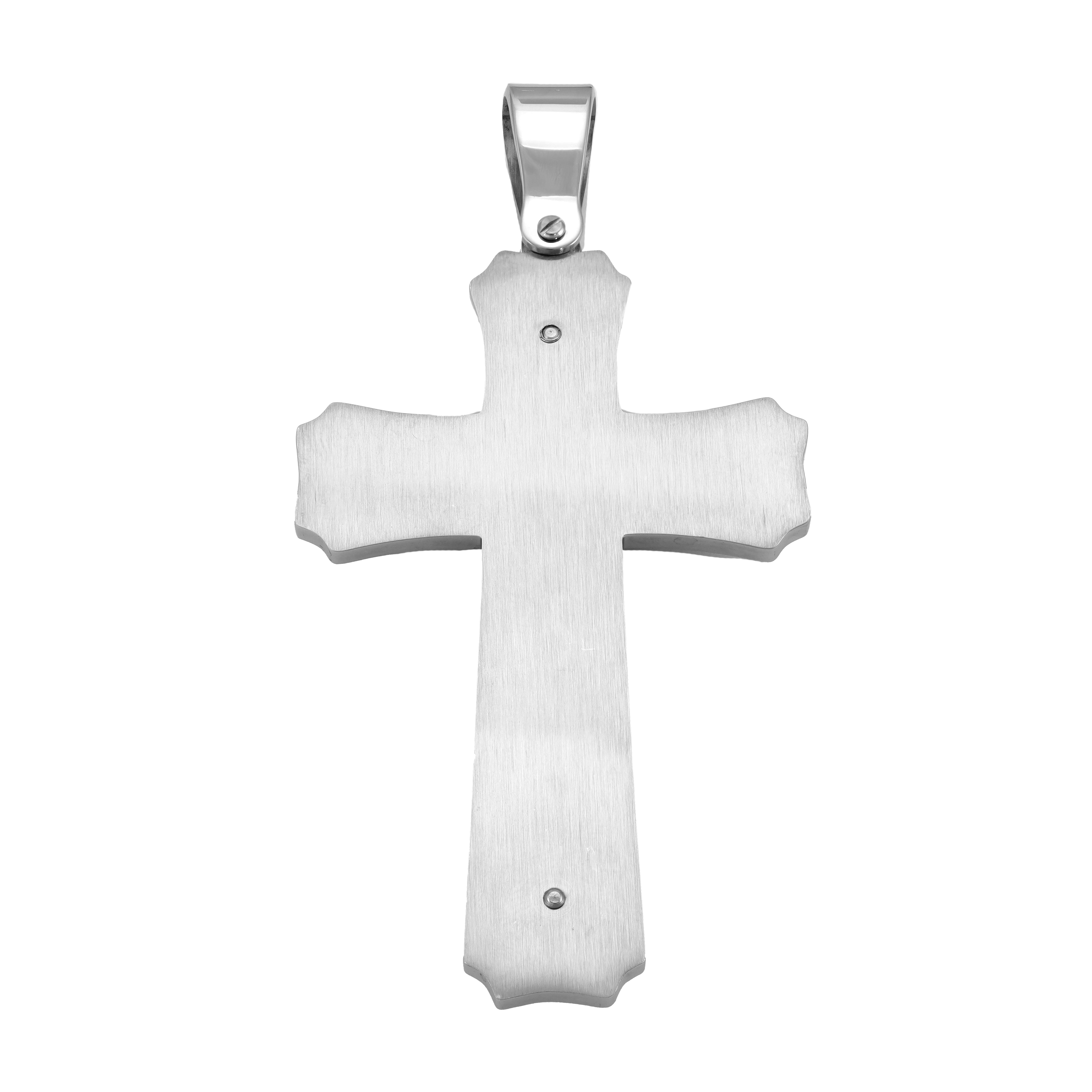 Sehr Großer Kreuz Anhänger aus Edelstahl - Taipan Schmuck