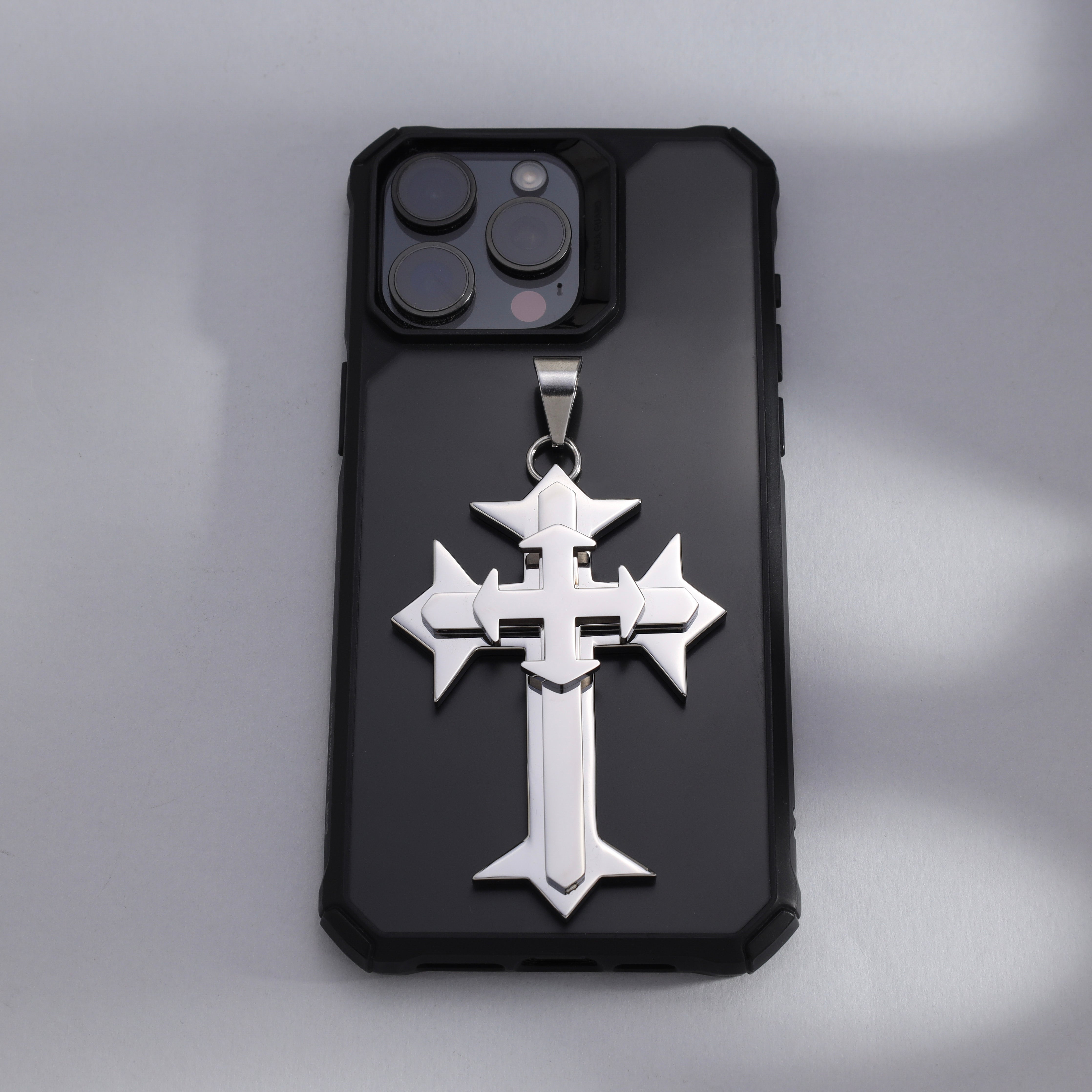 Sehr großer Kreuz Anhänger aus Edelstahl - Taipan Schmuck